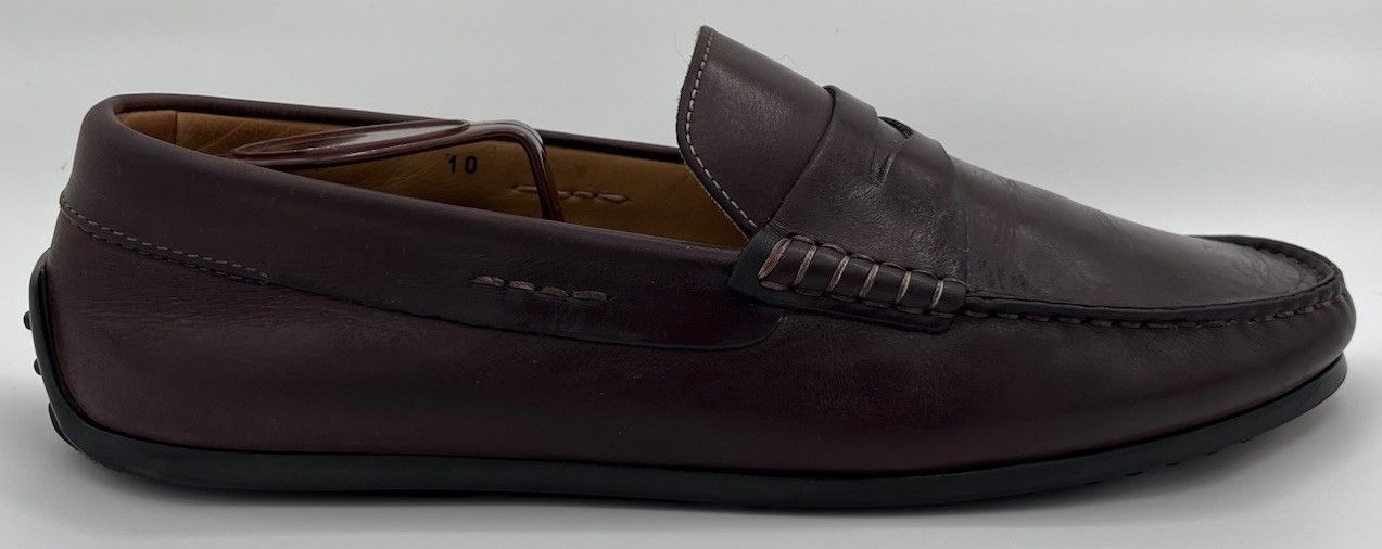 Zelli Zelli Monza Italian Calfskin Burgundy Driver Loafers Size 10 Size US 10 / EU 43 - 6 Thumbnail