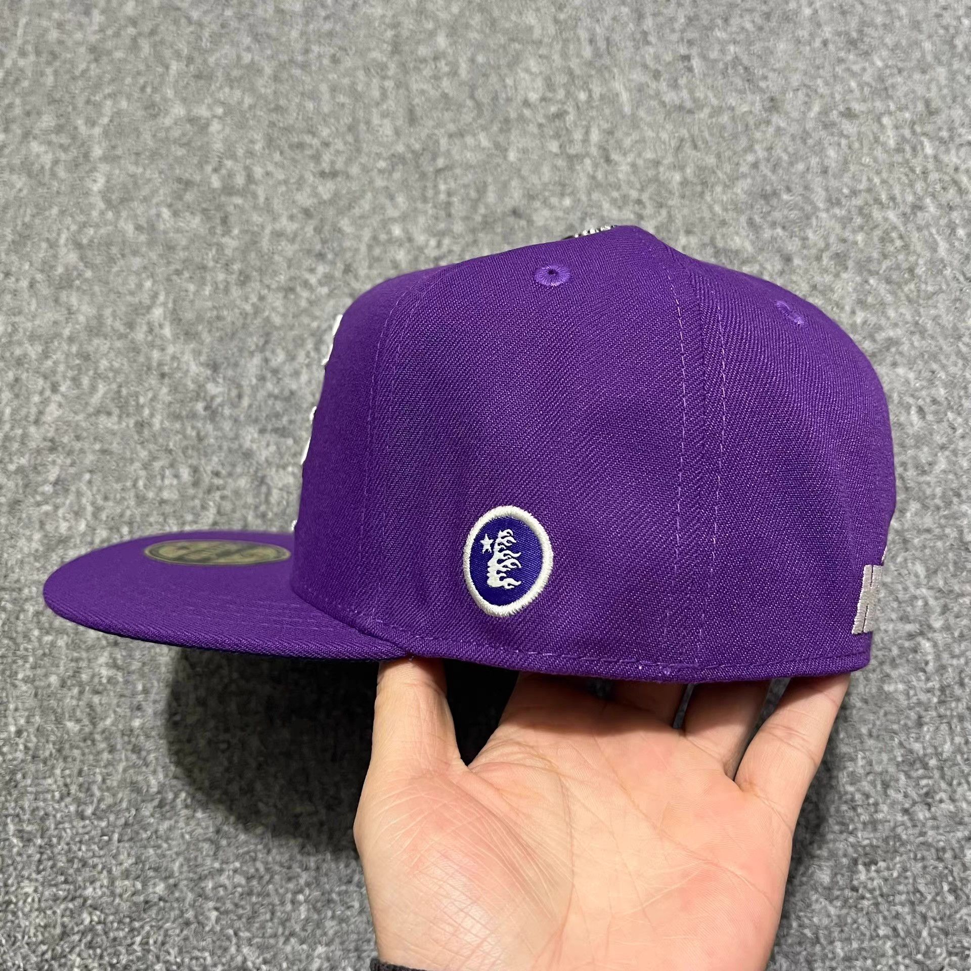 HELLSTAR Hellstar Classic Embroidered Flat Brim Baseball Cap Q7 Size ONE SIZE - 8 Thumbnail