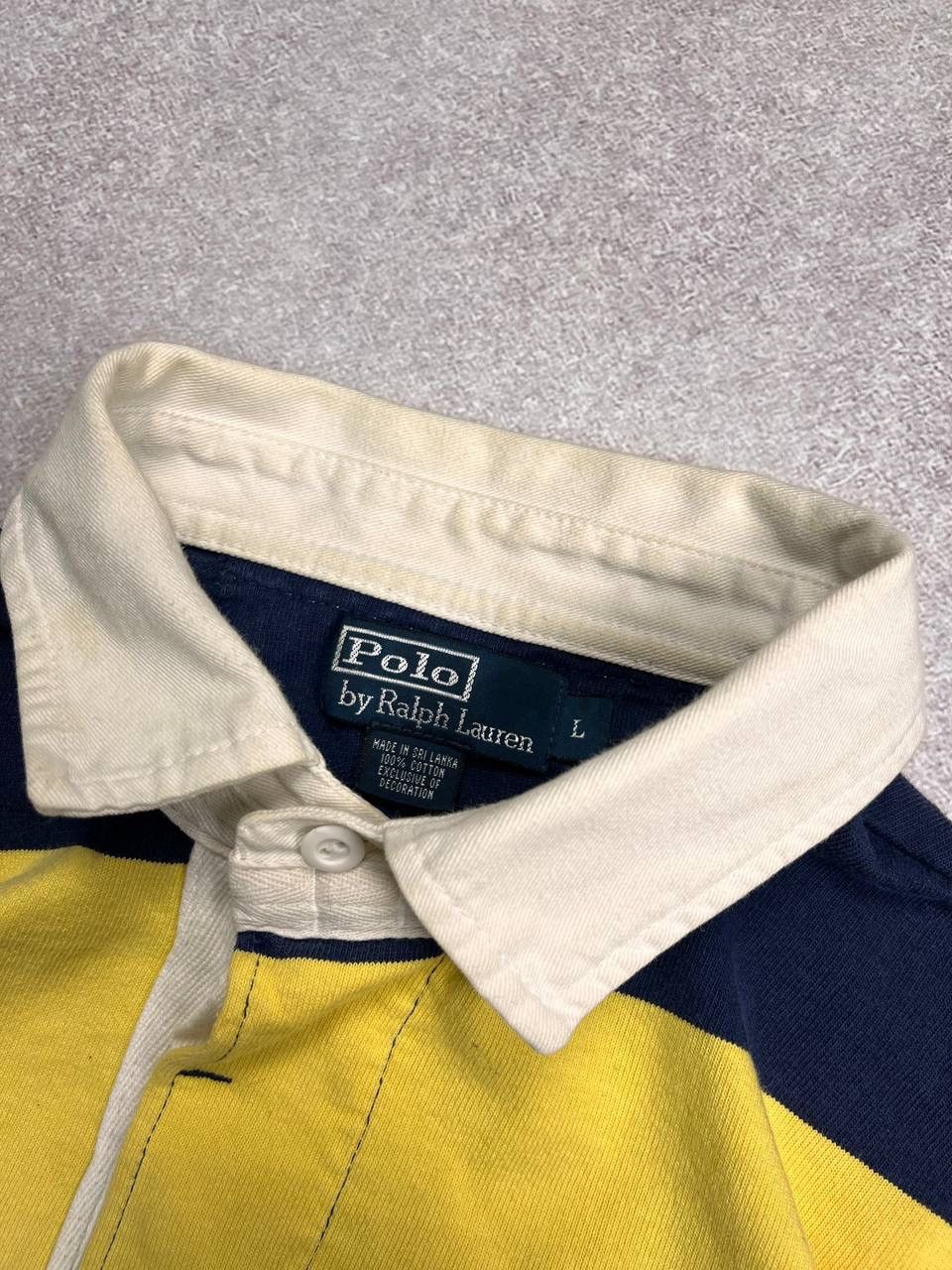 Vintage Vintage Polo Ralph Lauren Striped Boxy Rugby Shirt Y2K L Size US L / EU 52-54 / 3 - 3 Thumbnail
