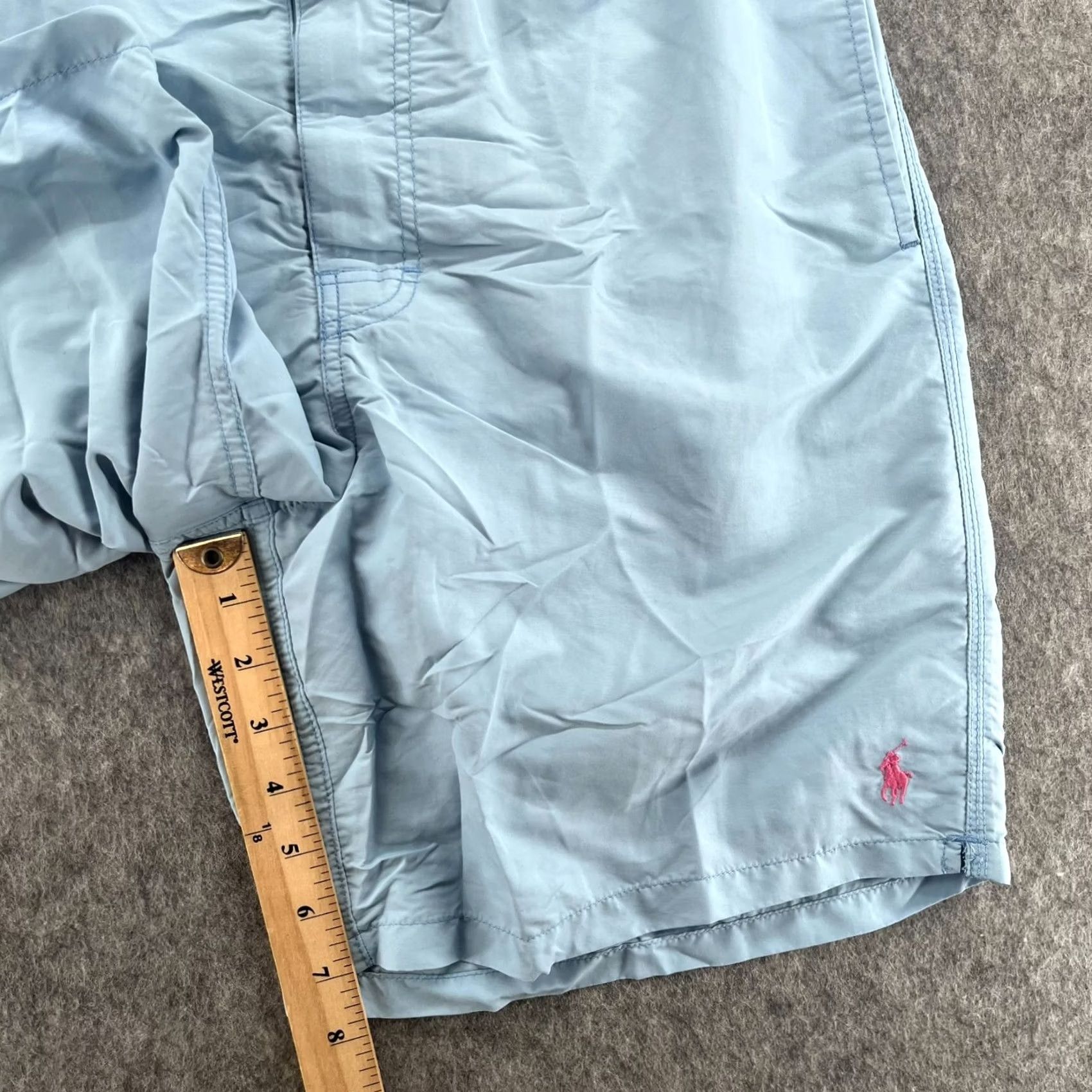 Polo Ralph Lauren Polo Ralph Lauren Swim Trunks XL Blue Cargo Pocket Pony Logo Mesh Liner Mens Size US XL / EU 56 / 4 - 7 Thumbnail