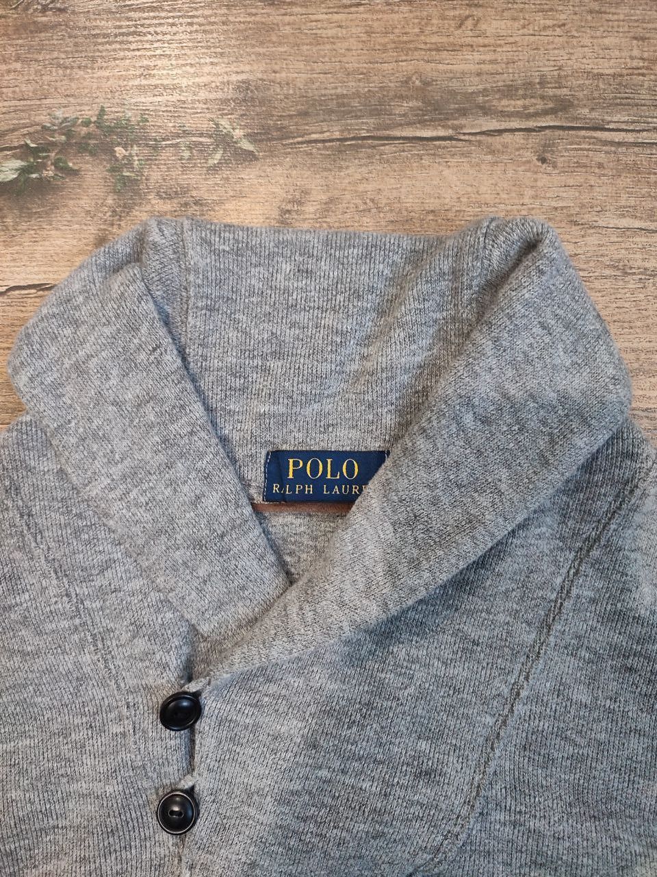 Polo Ralph Lauren POLO RALPH LAUREN Shawl-collar cotton knit sweater Size M Size US M / EU 48-50 / 2 - 6 Thumbnail