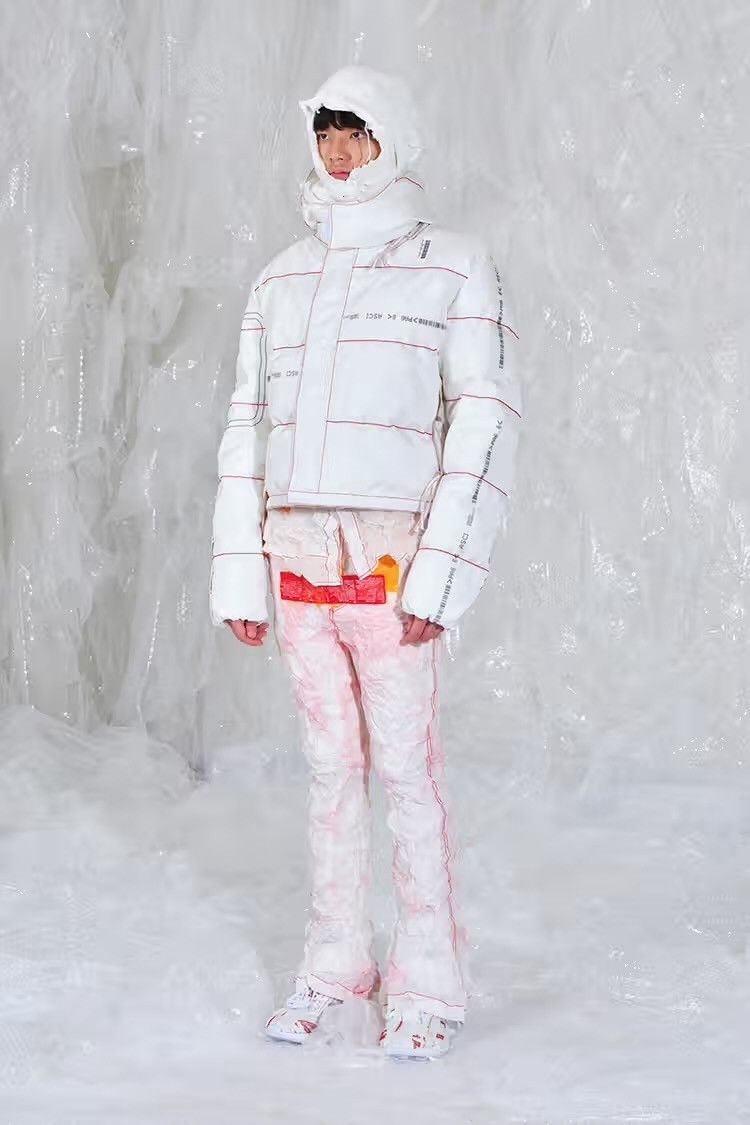 KANGHYUK KANGHYUK 2020 COLLECTION 8 Spray Crinkled Flare Airbag Pants Size US 28 / EU 44 - 2 Thumbnail