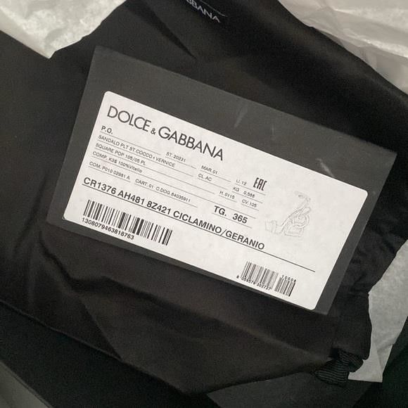 Dolce & Gabbana New Dolce & Gabbana Embossed DG Pink Gold Heel Sandals Size Size US 6 / IT 36 - 9 Thumbnail