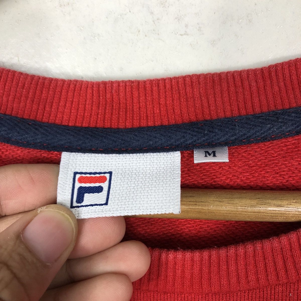 Japanese Brand 📌Vintage Sweatshirt Fila Centre Logo Big Logo Size US M / EU 48-50 / 2 - 14 Thumbnail