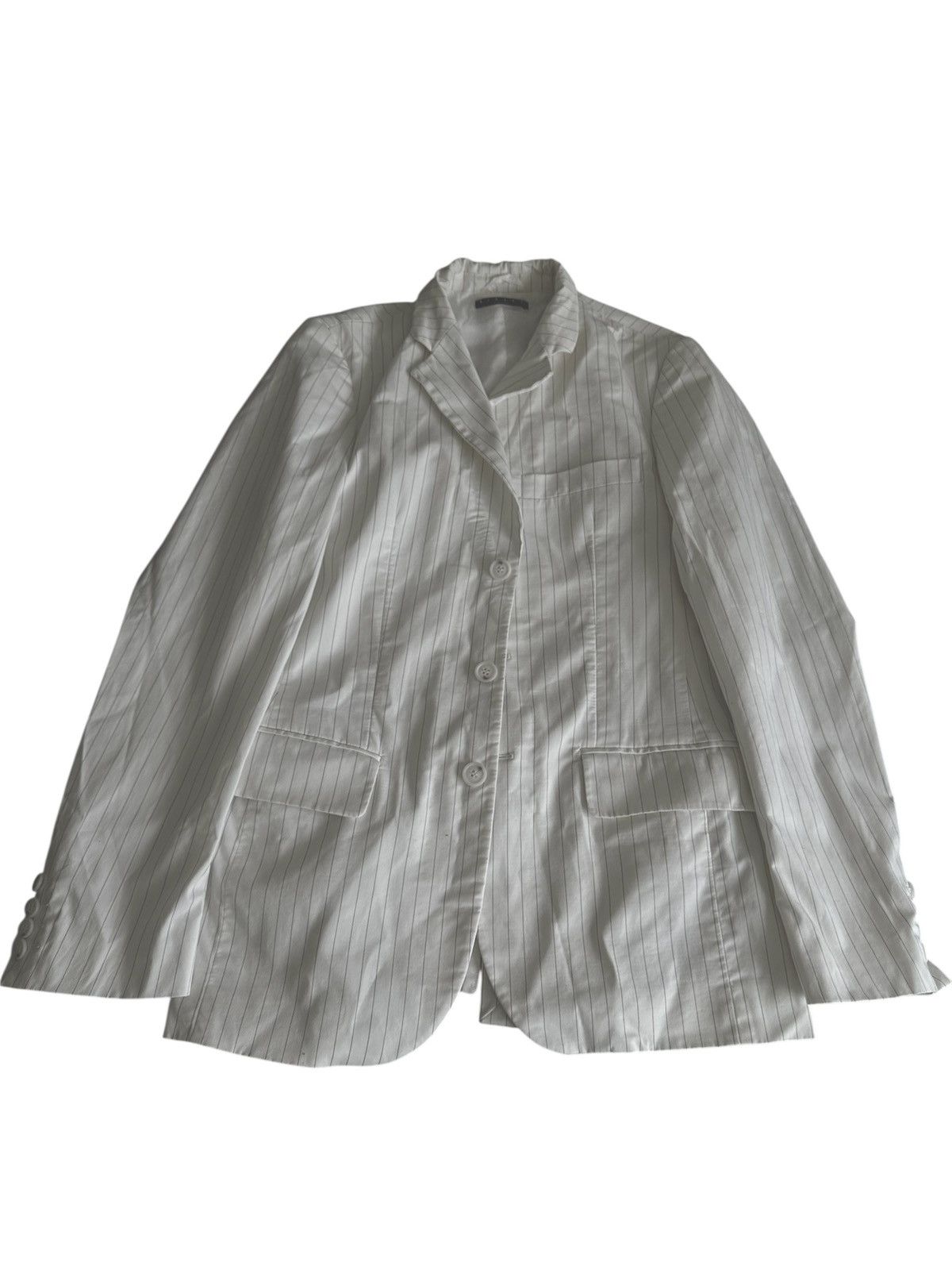 Other White Pinstripe Blazer Size 38R - 1 Thumbnail