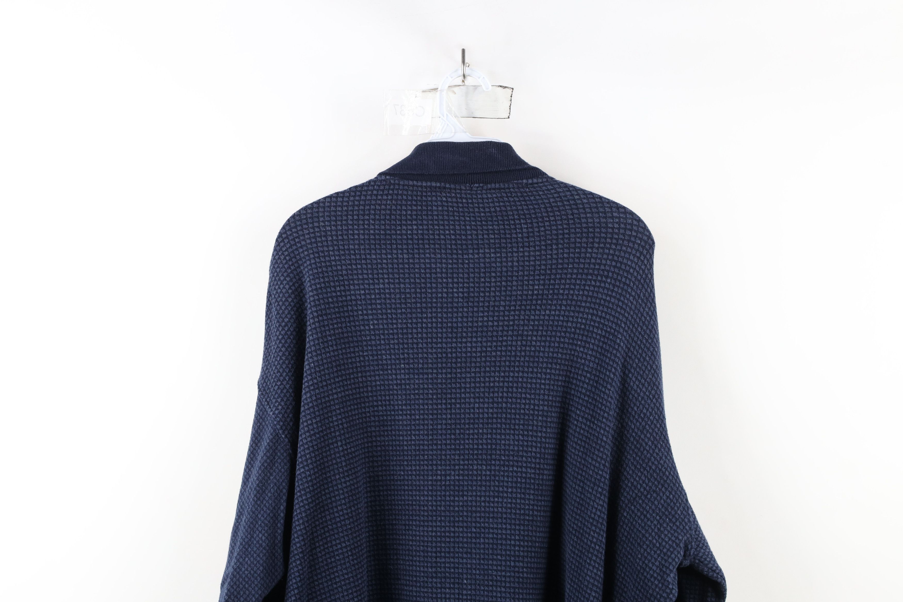 Vintage Vintage 90s Streetwear Baggy Fit Knit Long Sleeve Rugby Polo Size US M / EU 48-50 / 2 - 8 Thumbnail