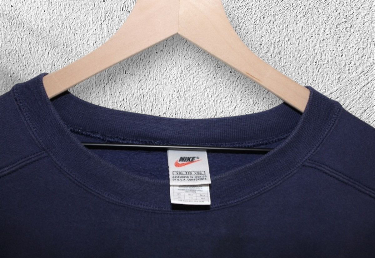 Nike × Vintage Vintage 90s Nike Small Swoosh Sweatshirt Travis Scott XXL Size US XXL / EU 58 / 5 - 3 Thumbnail