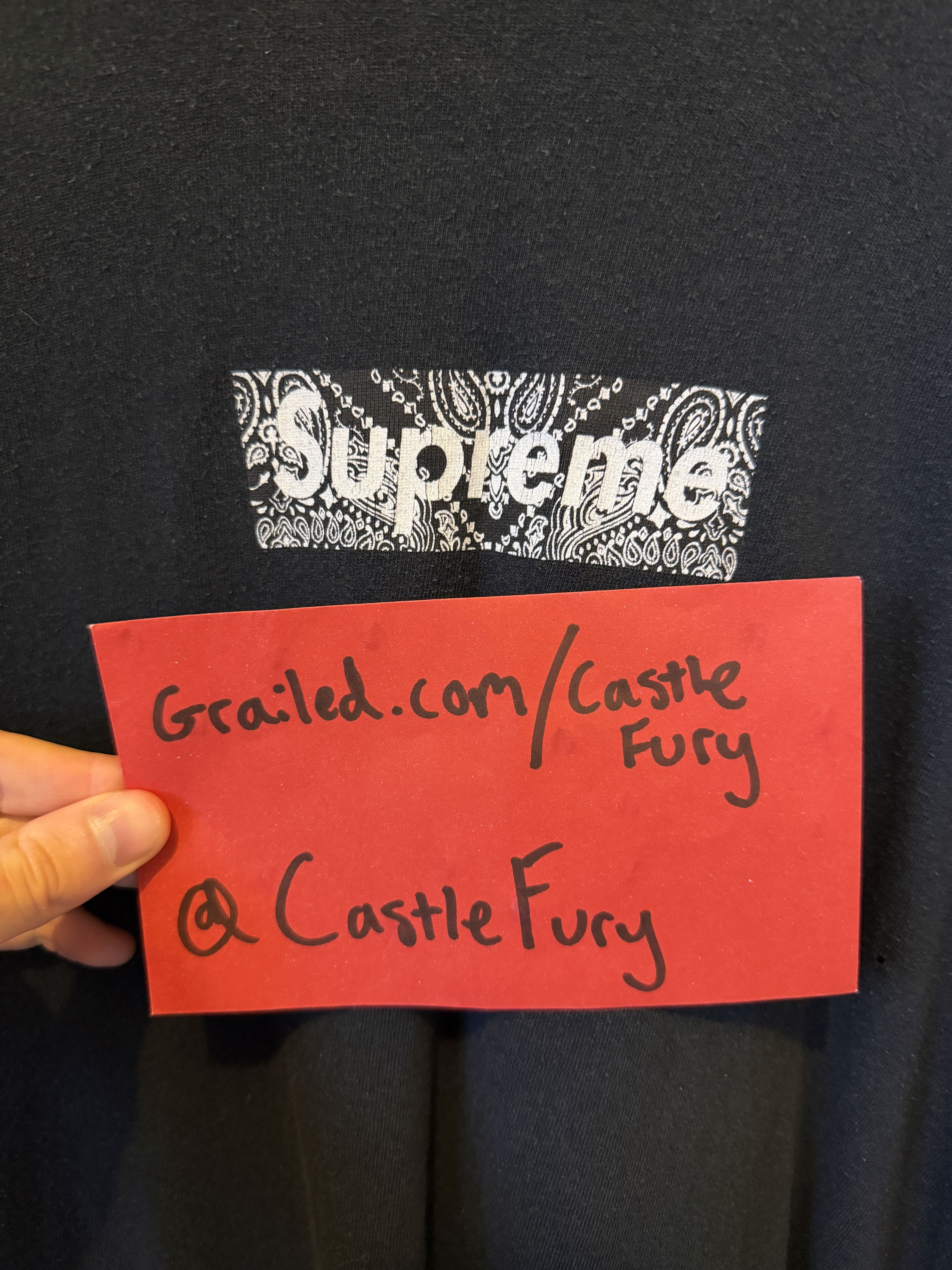 Supreme Supreme Paisley Box Logo Tee 2001 Size US L / EU 52-54 / 3 - 2 Thumbnail