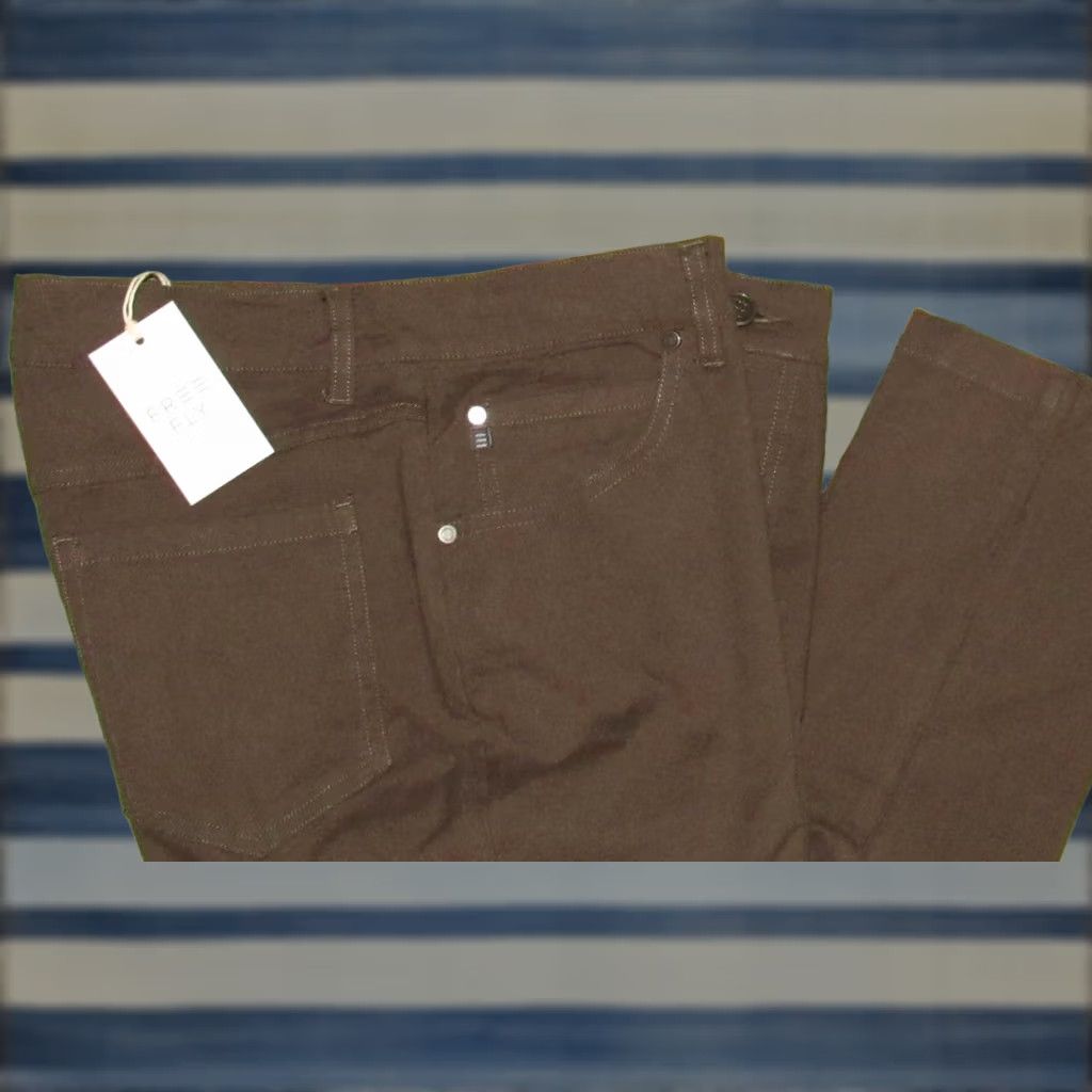 Vintage FREE FLY Tobacco Brown 5 Pocket Stretch Canvas Pants 32 x 30 NWT Mens Chino XS? Size US 32 / EU 48 - 1 Thumbnail