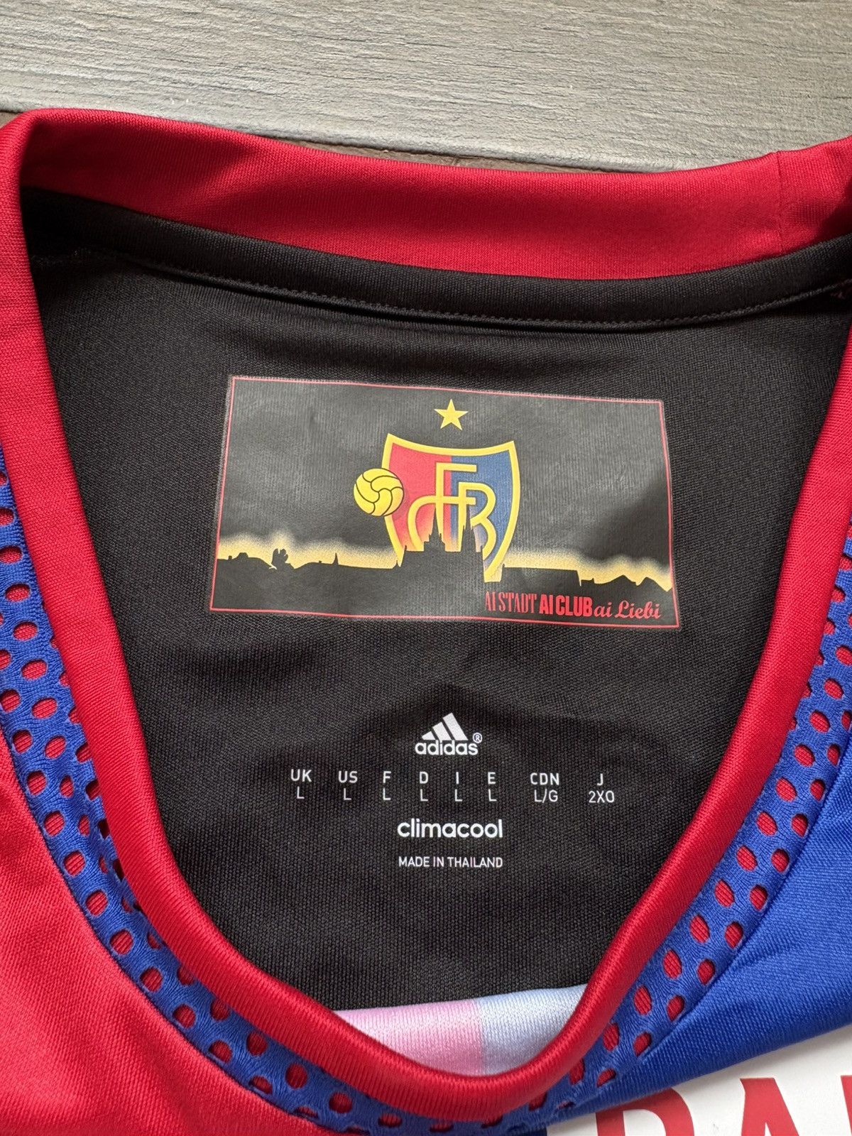 Adidas FC Basel 2015 Player Issue #36 Embolo Soccer Jersey