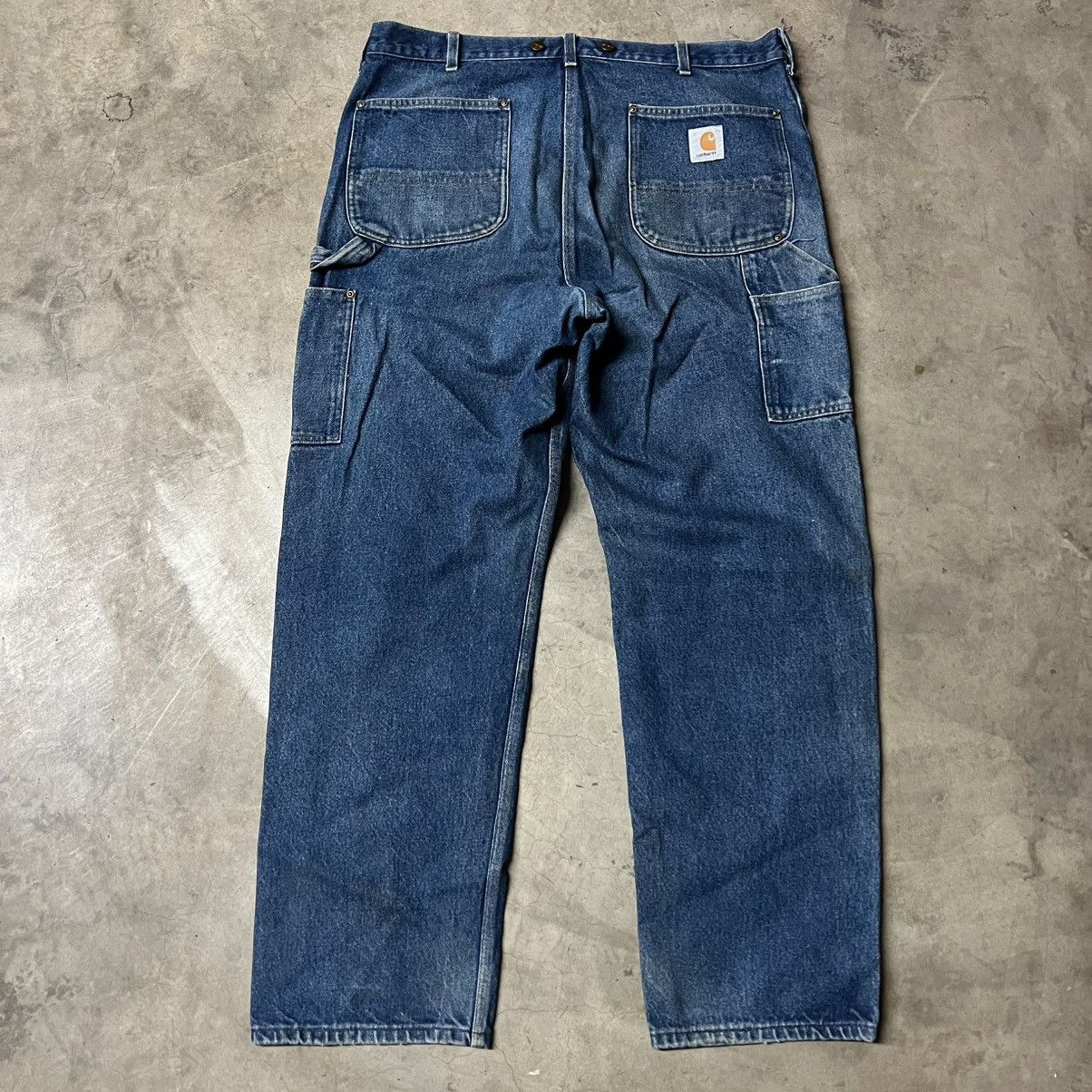 Carhartt × Vintage Vintage 2000’s Carhartt 🇺🇸 Denim Double-Knee Carpenter Pants Size US 38 / EU 54 - 8 Thumbnail