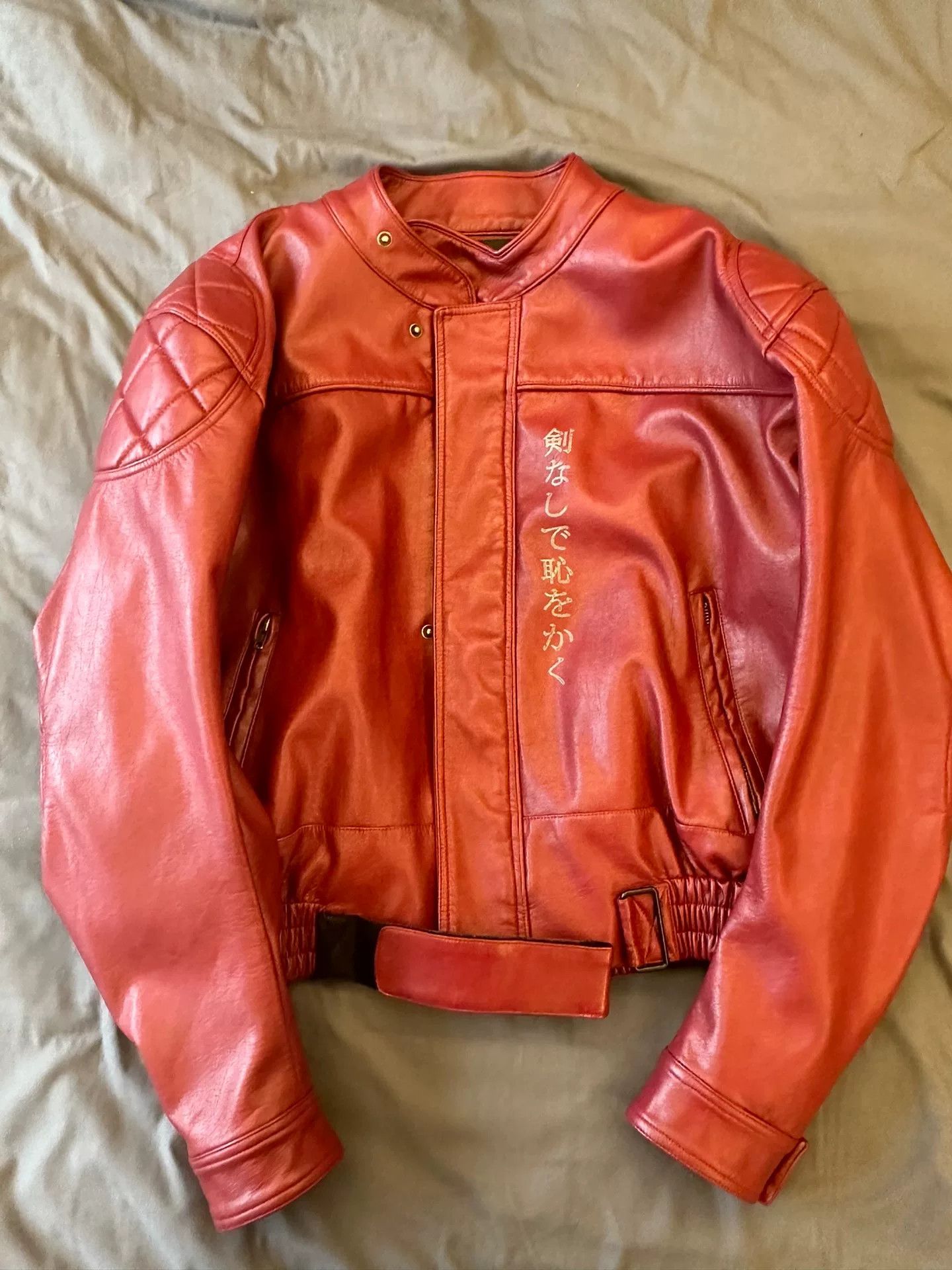 Other REGEN ZONE 25ss RIOT Dragon Burgundy Leather Biker Jacket Size US L / EU 52-54 / 3 - 1 Thumbnail