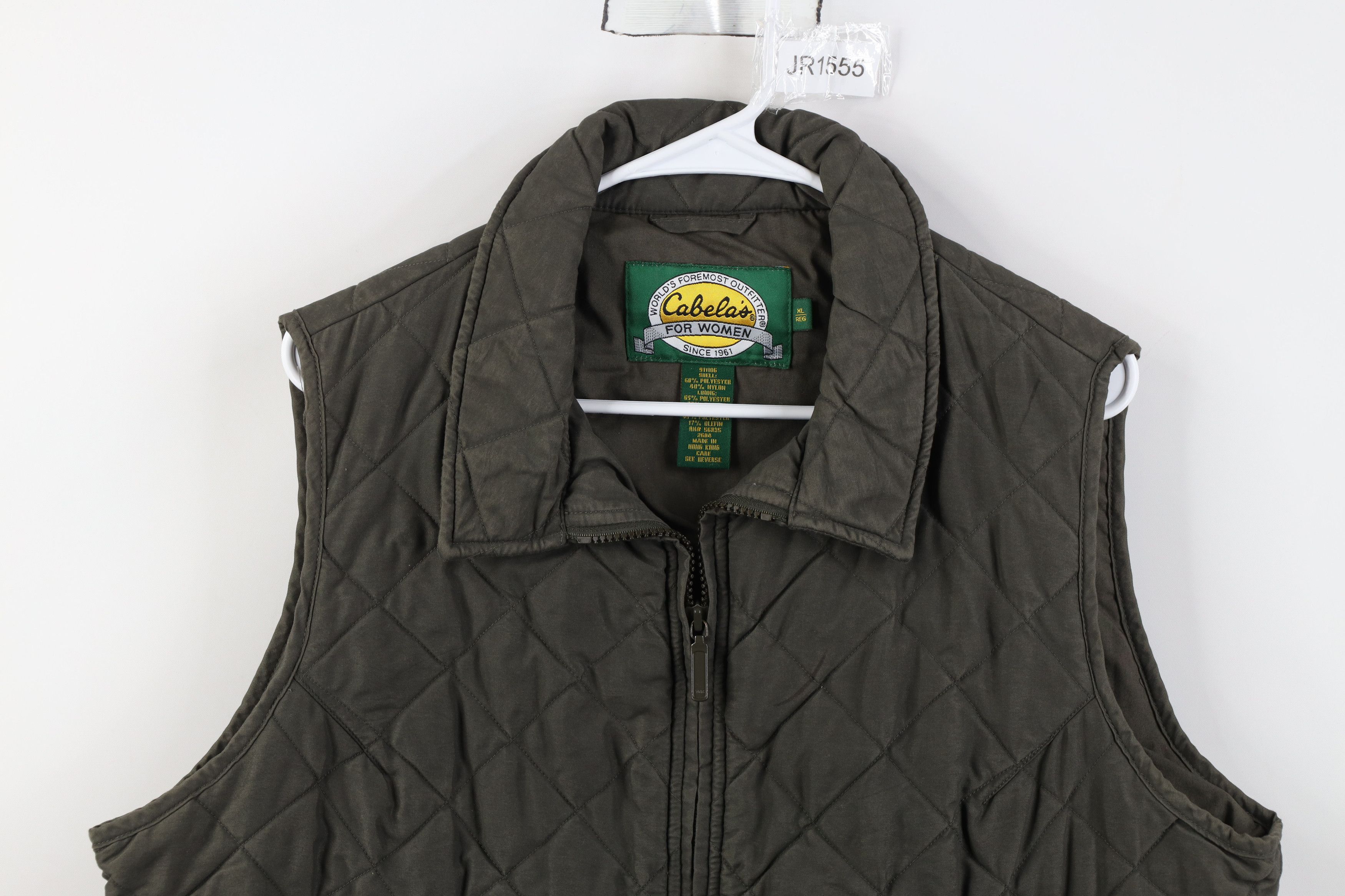 Cabelas Vintage 90s Y2K Cabelas Back Quilted Vest Jacket Green Size XL / US 12-14 / IT 48-50 - 2 Thumbnail
