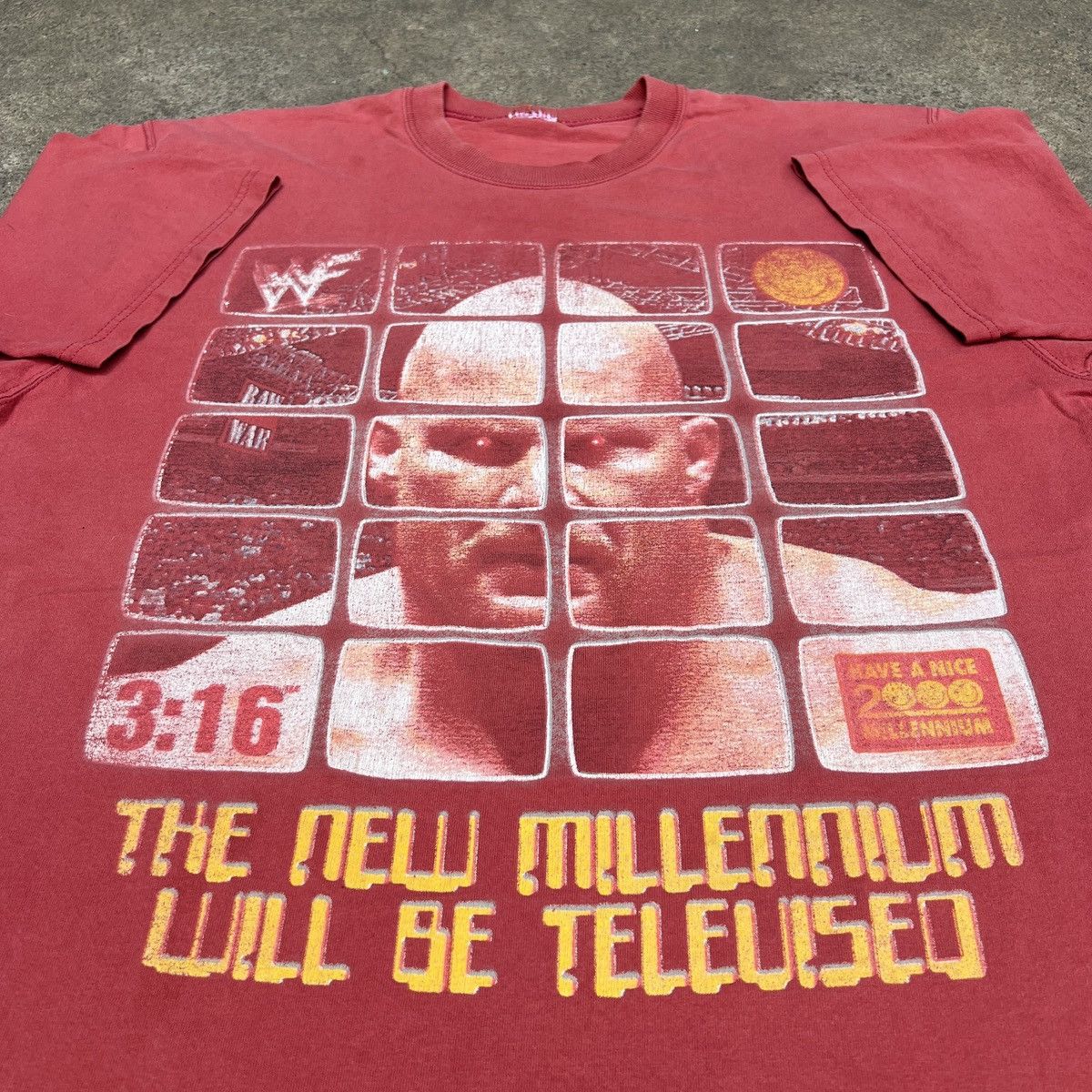 Vintage Vintage Stone Cold Steve Austin Millennium Tee Faded XL Size US XL / EU 56 / 4 - 2 Thumbnail