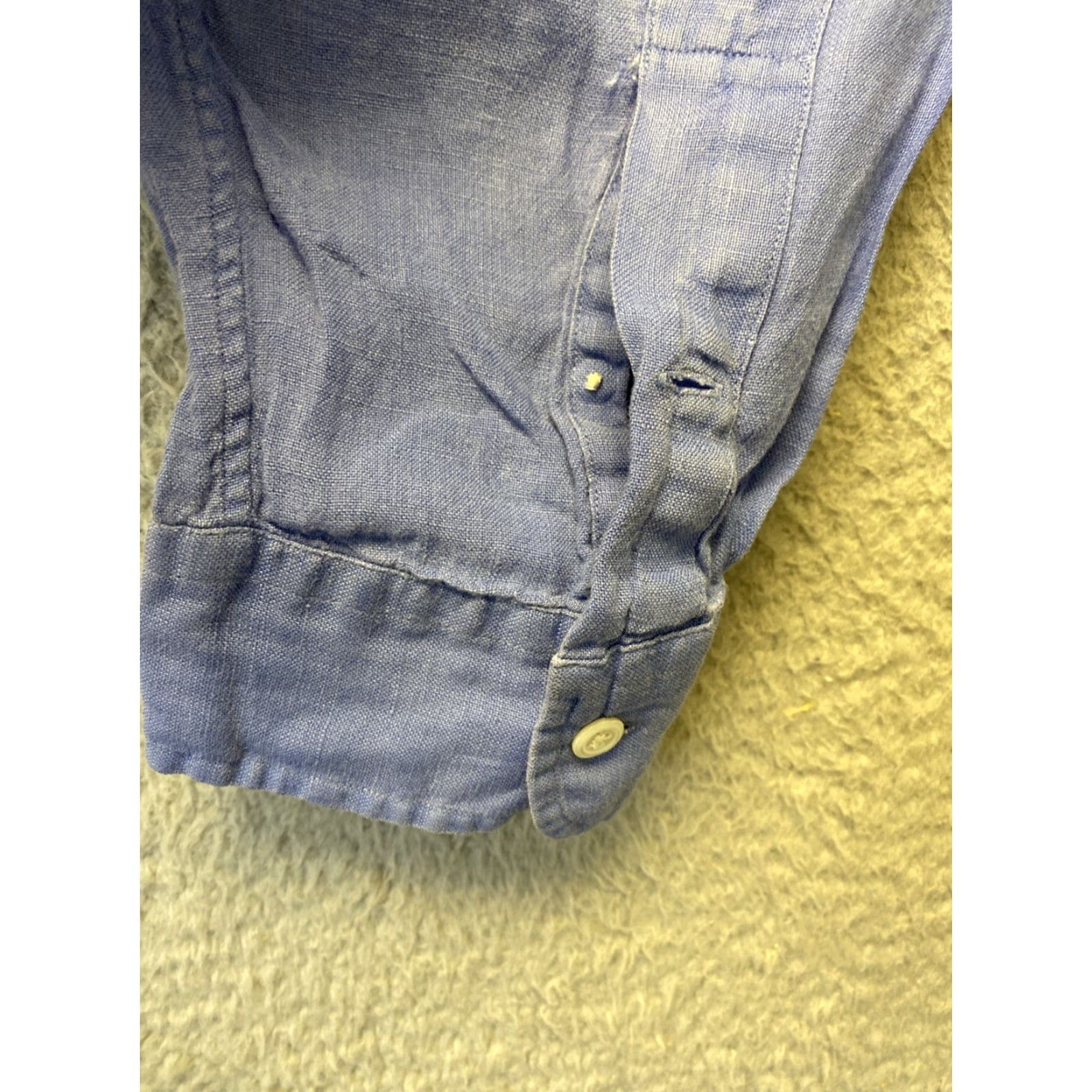 Polo Ralph Lauren Vintage Polo Ralph Lauren Men’s Classic Fit Linen Long Sleeve Shirt Blue Size XL Size US XL / EU 56 / 4 - 5 Thumbnail