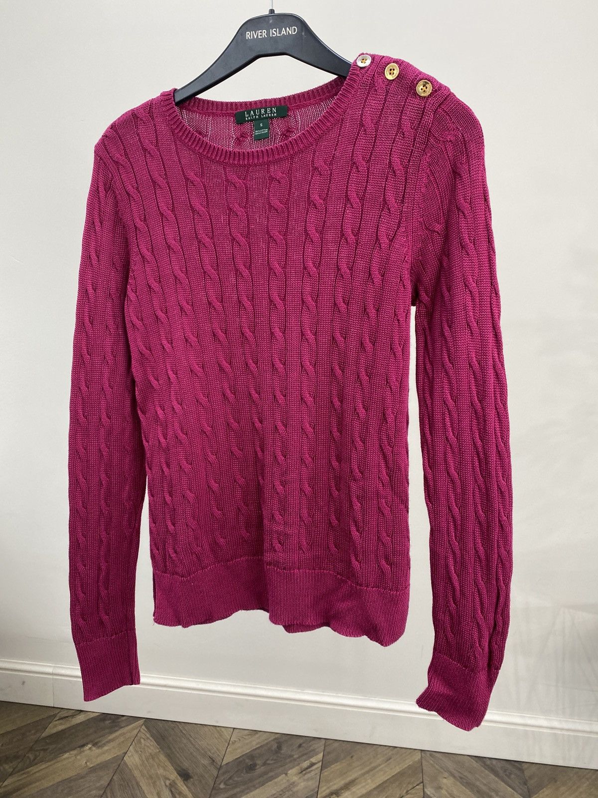 Ralph Lauren Vintage Ralph Lauren Green Label women’s cable knit sweater Size S / US 4 / IT 40 - 4 Thumbnail