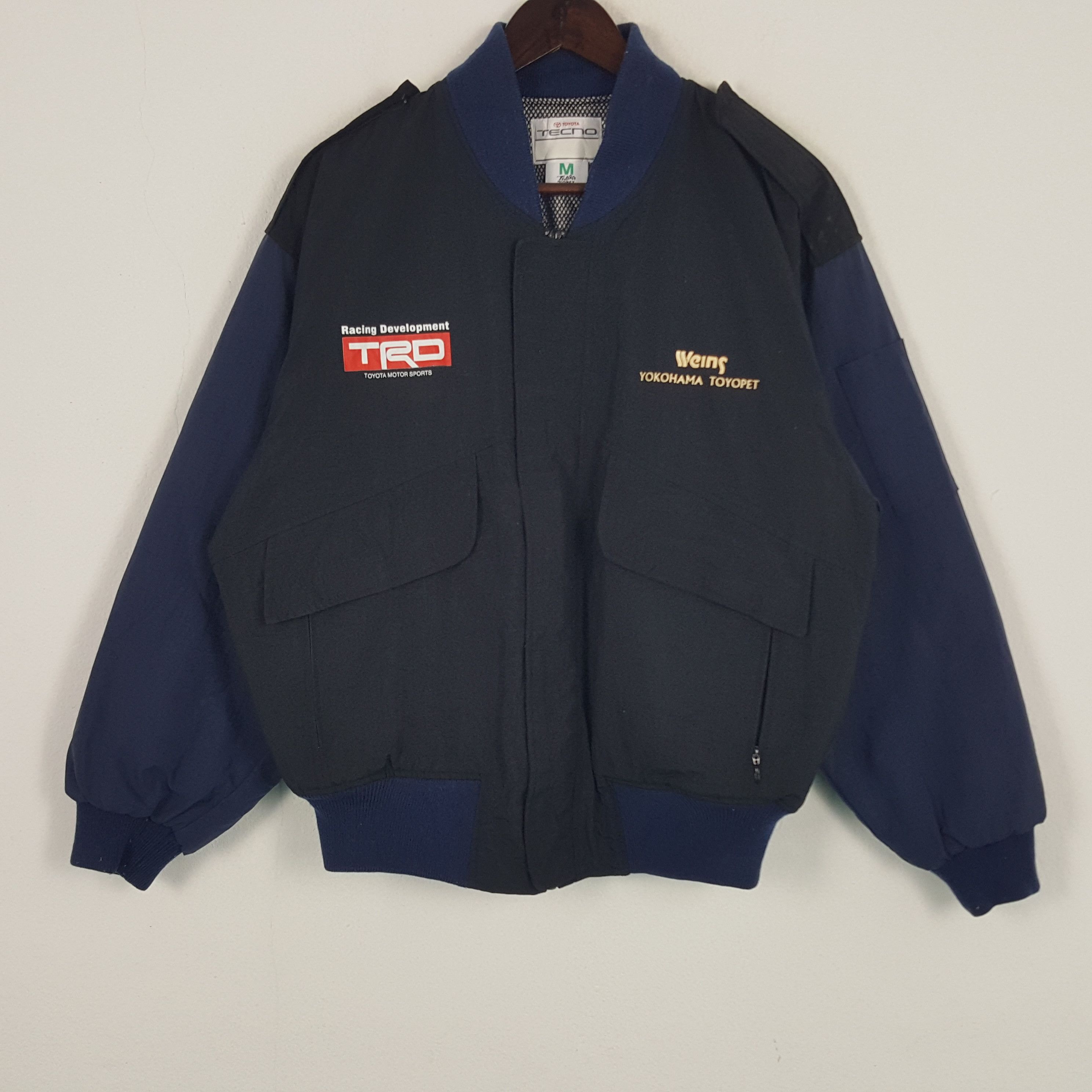 Japanese Brand × Vintage Vintage TRD Racing Development Custom Art Logo Bomber Jacket Size US M / EU 48-50 / 2 - 2 Thumbnail