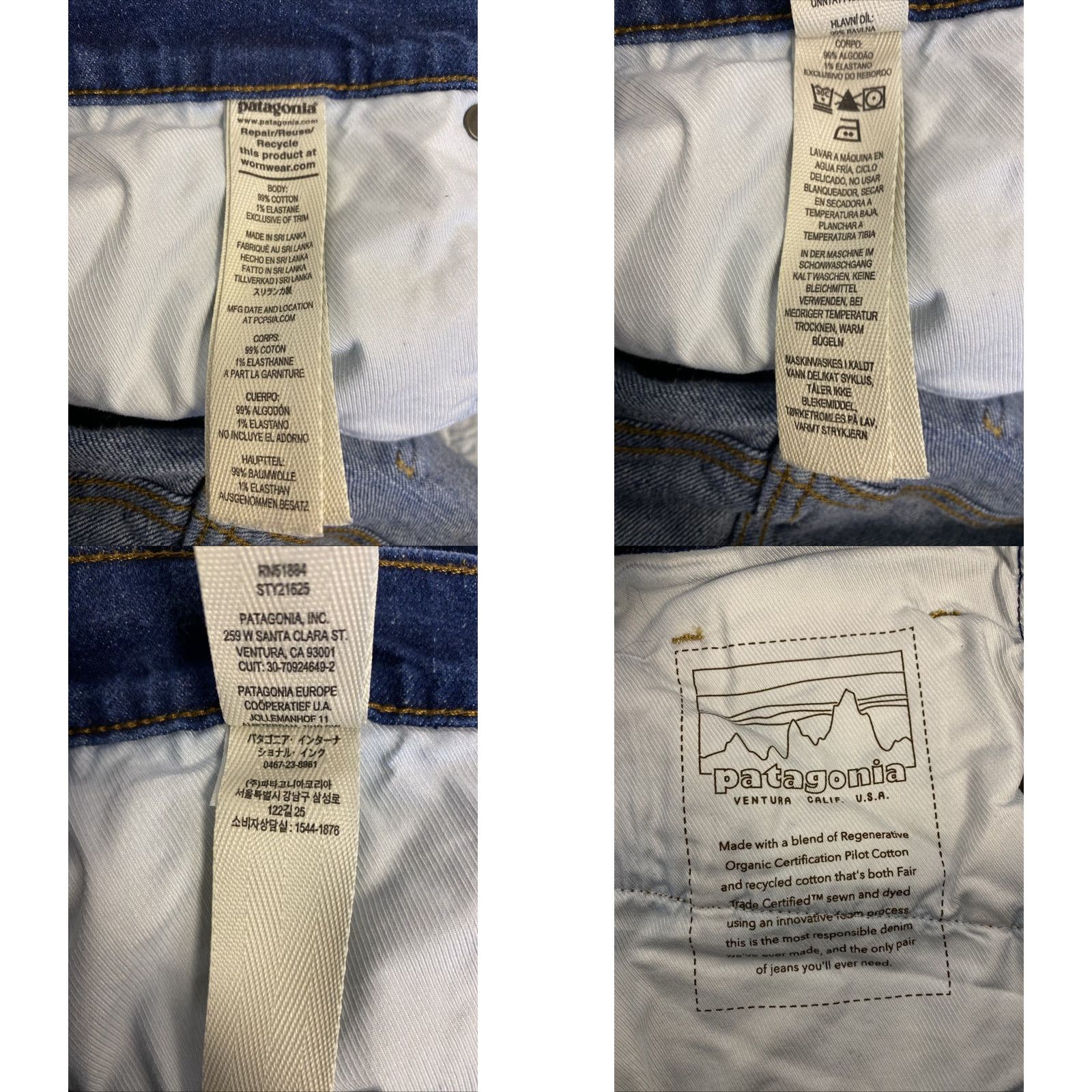 Patagonia Patagonia Jeans Pants Mens 32x32 Blue Denim / 0131 Jeans Flat Front Regular Fit 5-Pocket Cotton Denim Blue Handcrafted? Size US 32 / EU 48 - 10 Thumbnail