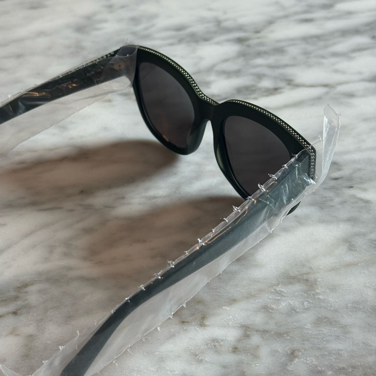 Stella McCartney Stella McCartney Green Sunglasses with Silver Accent Size ONE SIZE - 3 Thumbnail