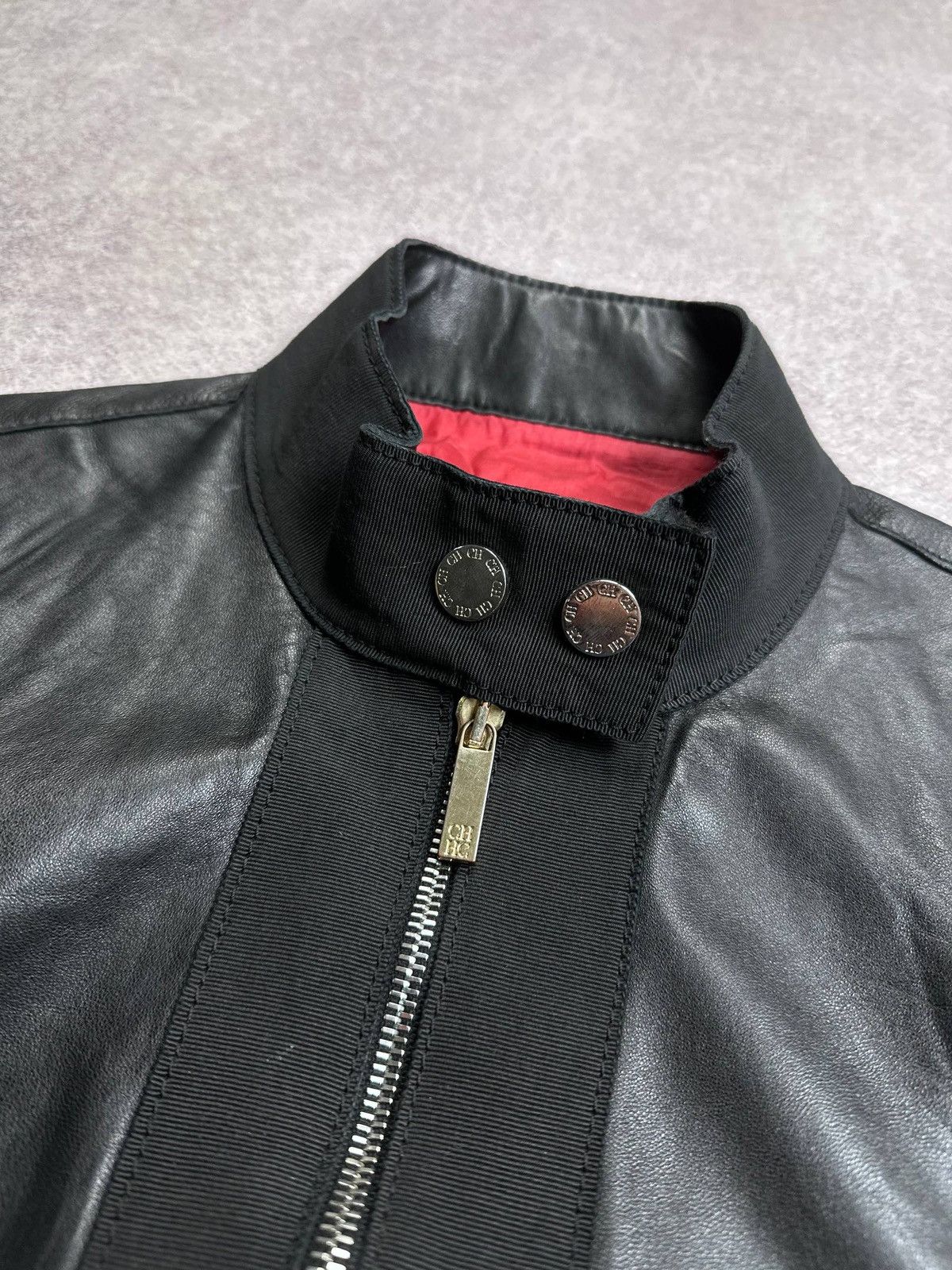 Carolina Herrera Carolina Herrera CH Womans Leather Jacket Size S / US 4 / IT 40 - 3 Thumbnail
