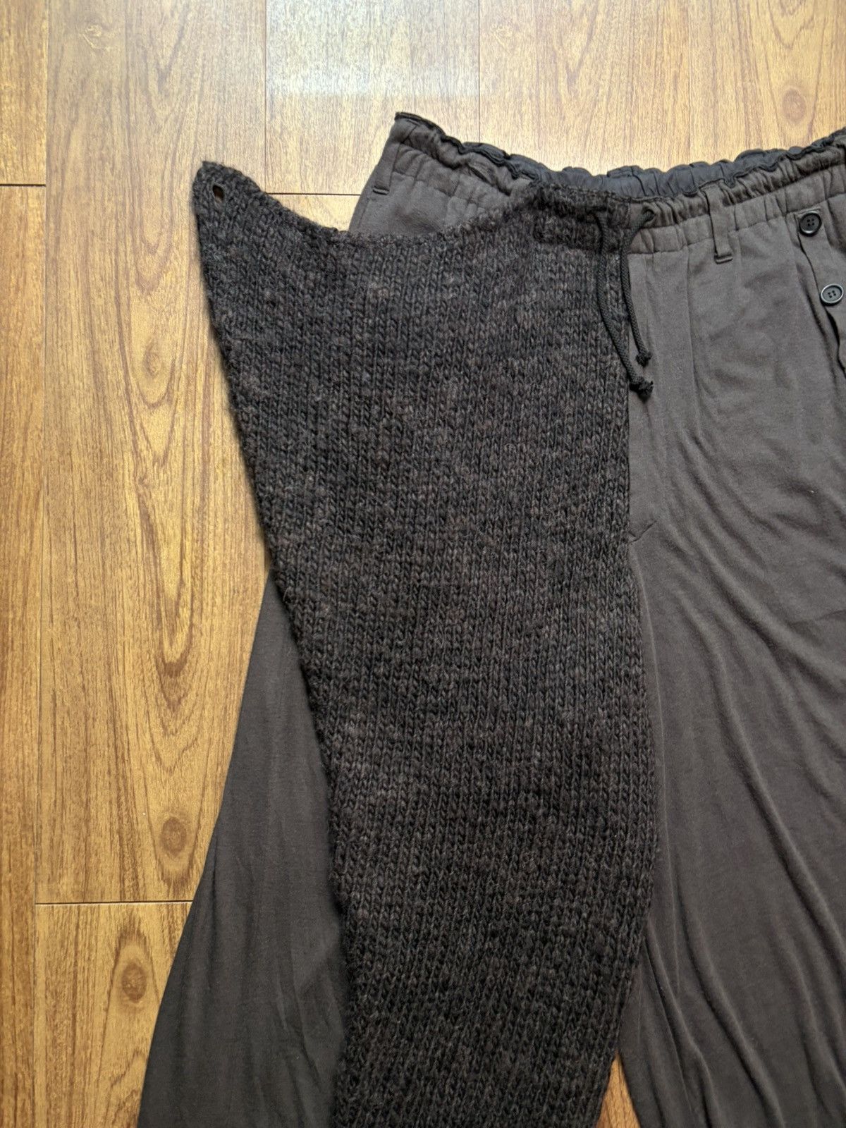 Yohji Yamamoto AW15 Yohji Yamamoto Pour Homme Hybrid Wool Wrap Skirt Pants Size US 32 / EU 48 - 7 Thumbnail