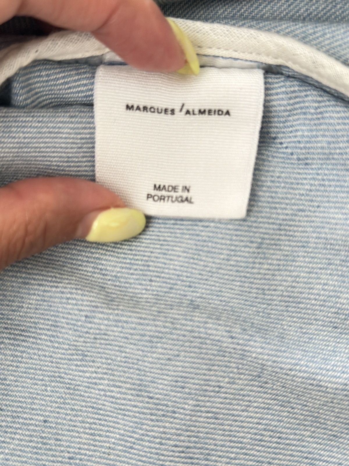 Marques'Almeida Marques almeida denim single shoulder women Top/xs Size XS / US 0-2 / IT 36-38 - 4 Thumbnail