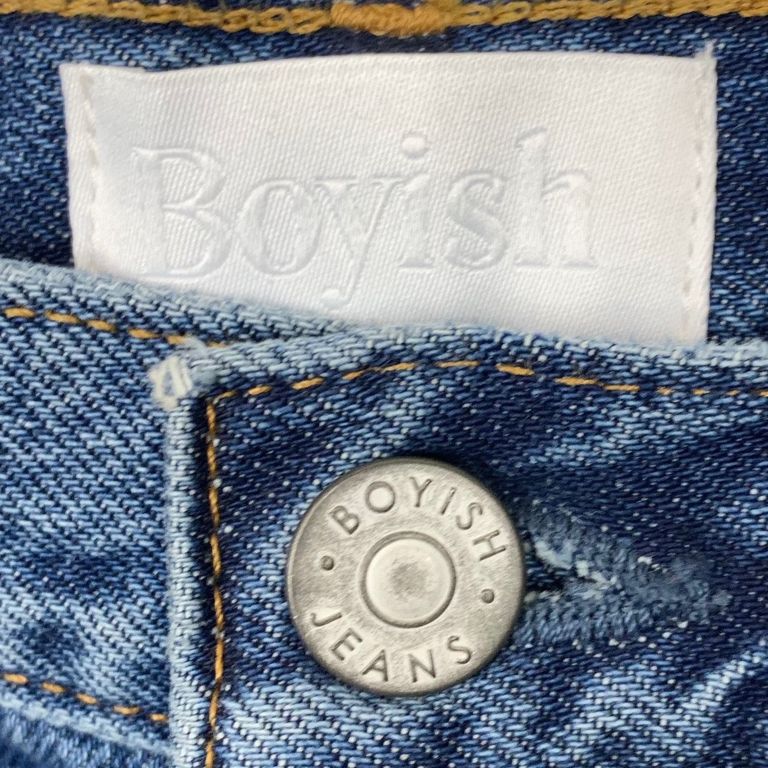 Boyish Boyish Tommy High Rise Straight Denim Jeans Button Fly 25 Size 25" / US 0 / IT 36 - 9 Thumbnail