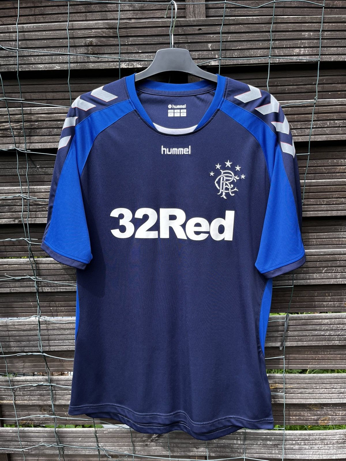 Hummel ⚽️ GLASGOW RANGERS 2018 2019 HUMMEL SOCCER JERSEY FOOTBALL Size US XL / EU 56 / 4 - 1 Thumbnail