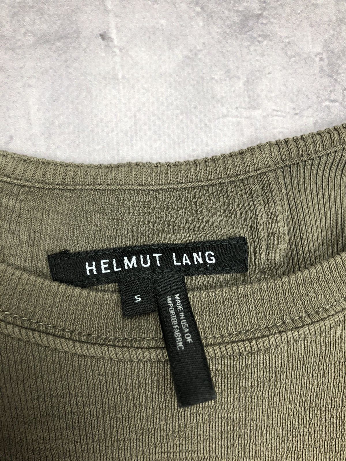 Helmut Lang helmut lang Olive Green long sleeve S Size US 36 / EU 52 - 8 Thumbnail