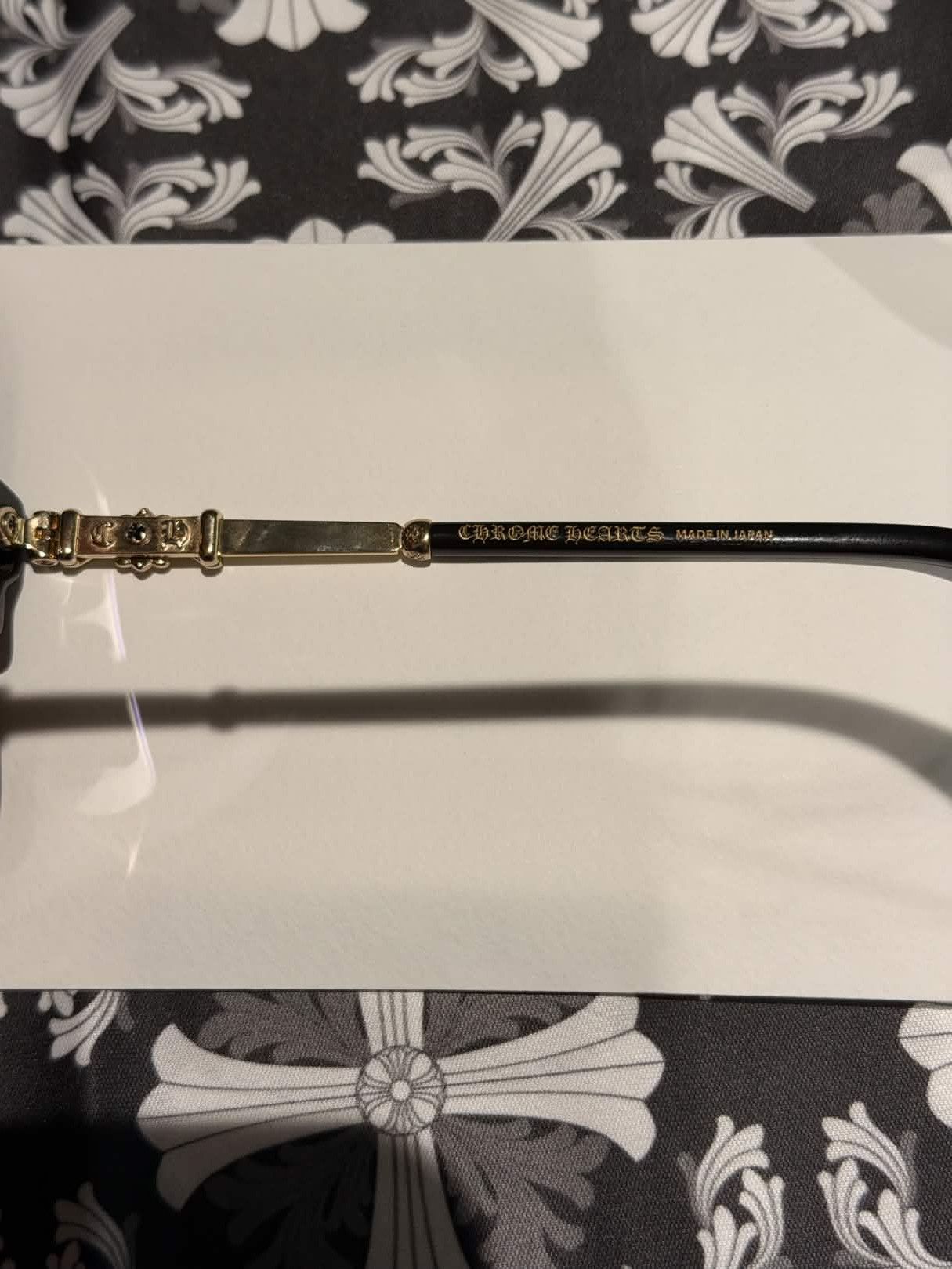 Chrome Hearts GRAIL CHROME HEARTS GLASSES GOLD/BLACK BONENNOISSEUR II Size ONE SIZE - 6 Thumbnail