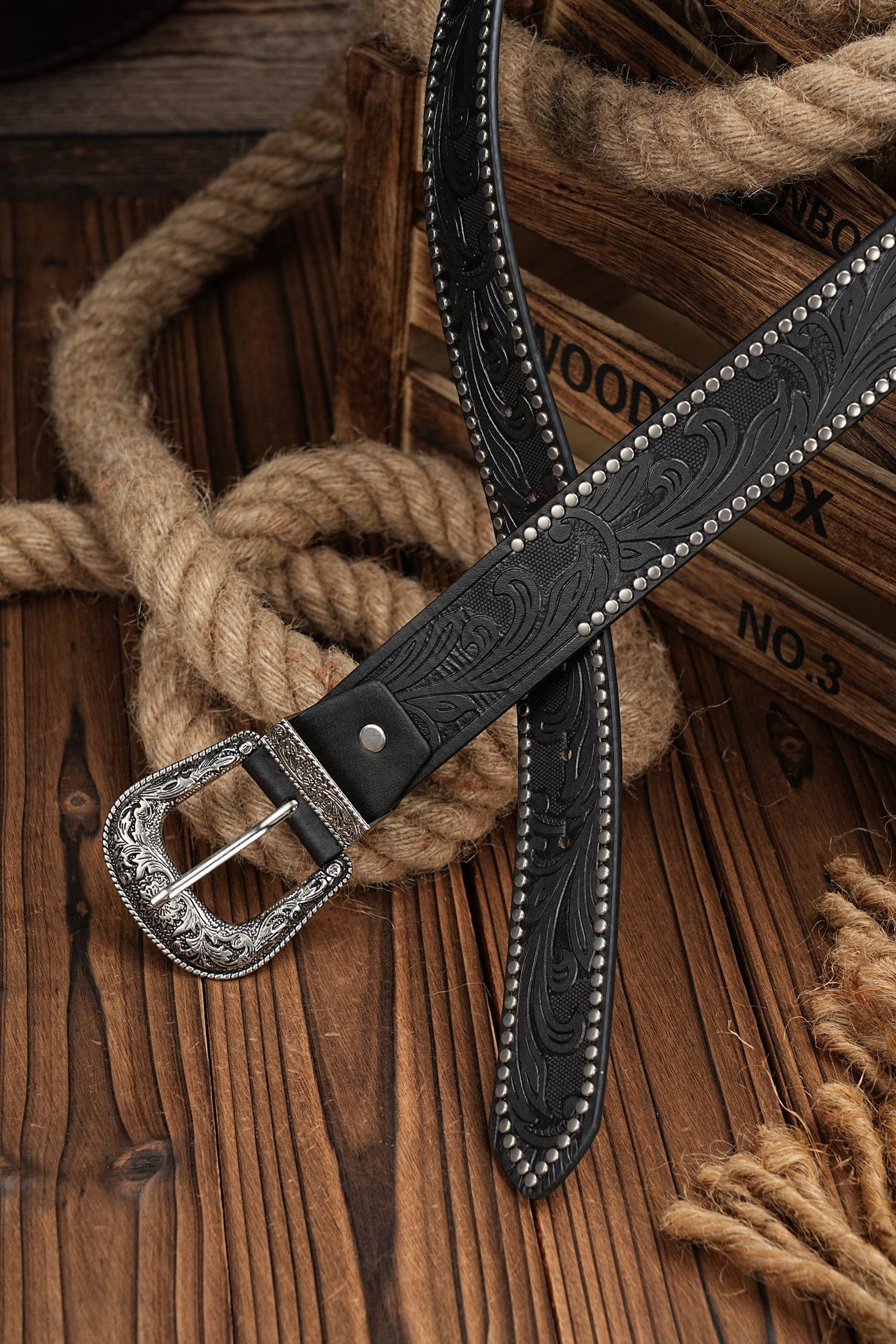Japanese Brand × Vintage Wester Cowboy Vintage Design Belts Size ONE SIZE - 2 Thumbnail