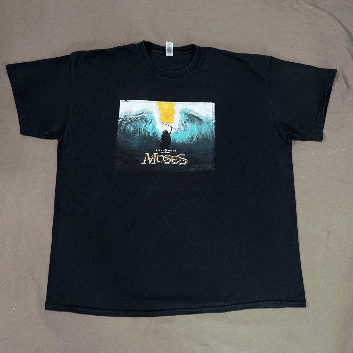 Gildan Moses Sight Movie Promo Jesus God Bible Holy Tee 2XL Size US XXL / EU 58 / 5 - 2 Thumbnail