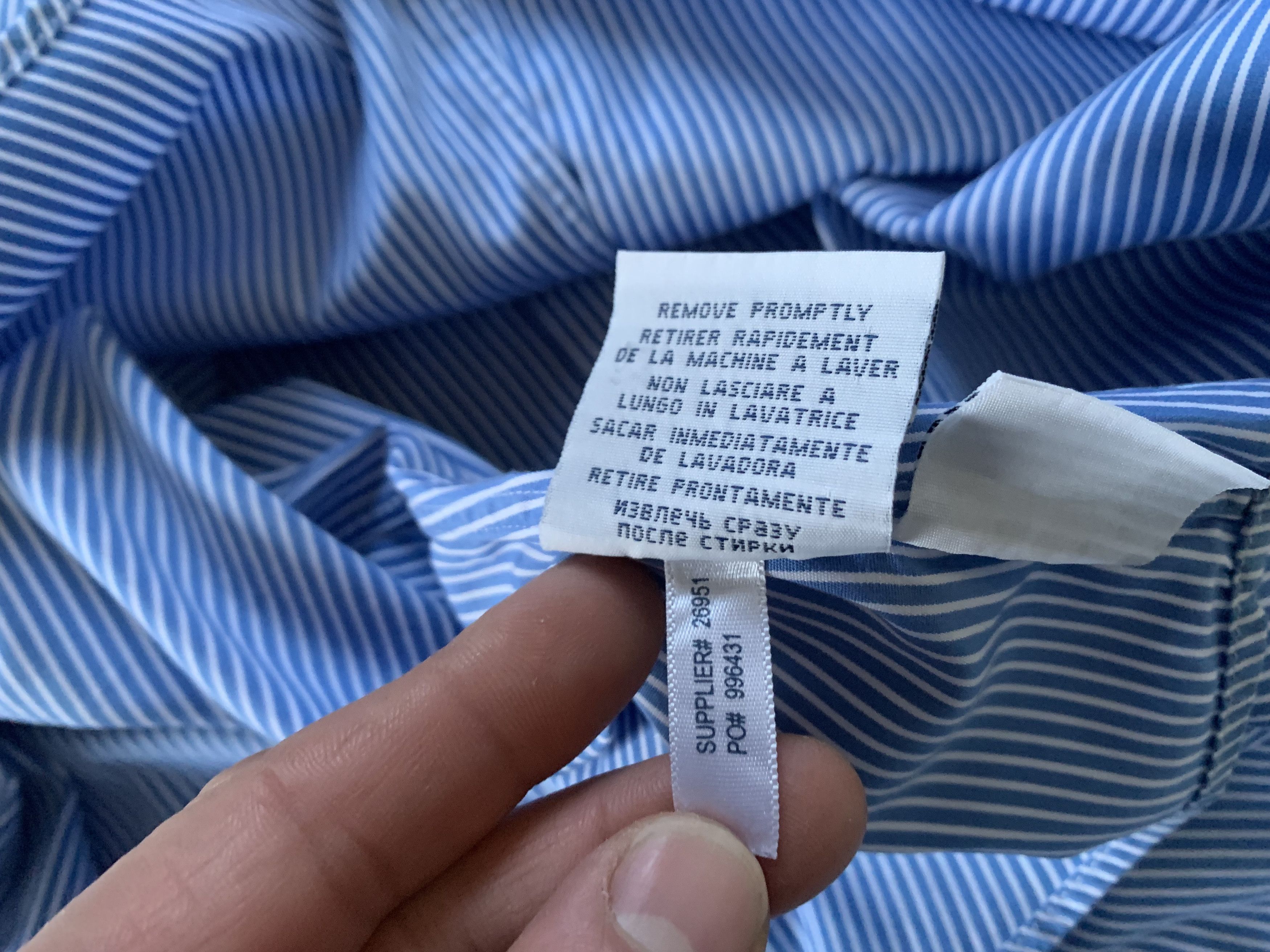 Polo Ralph Lauren Polo Ralph Lauren Custom Fit Long Sleeve Stripe Shirt Size US XXL / EU 58 / 5 - 9 Thumbnail