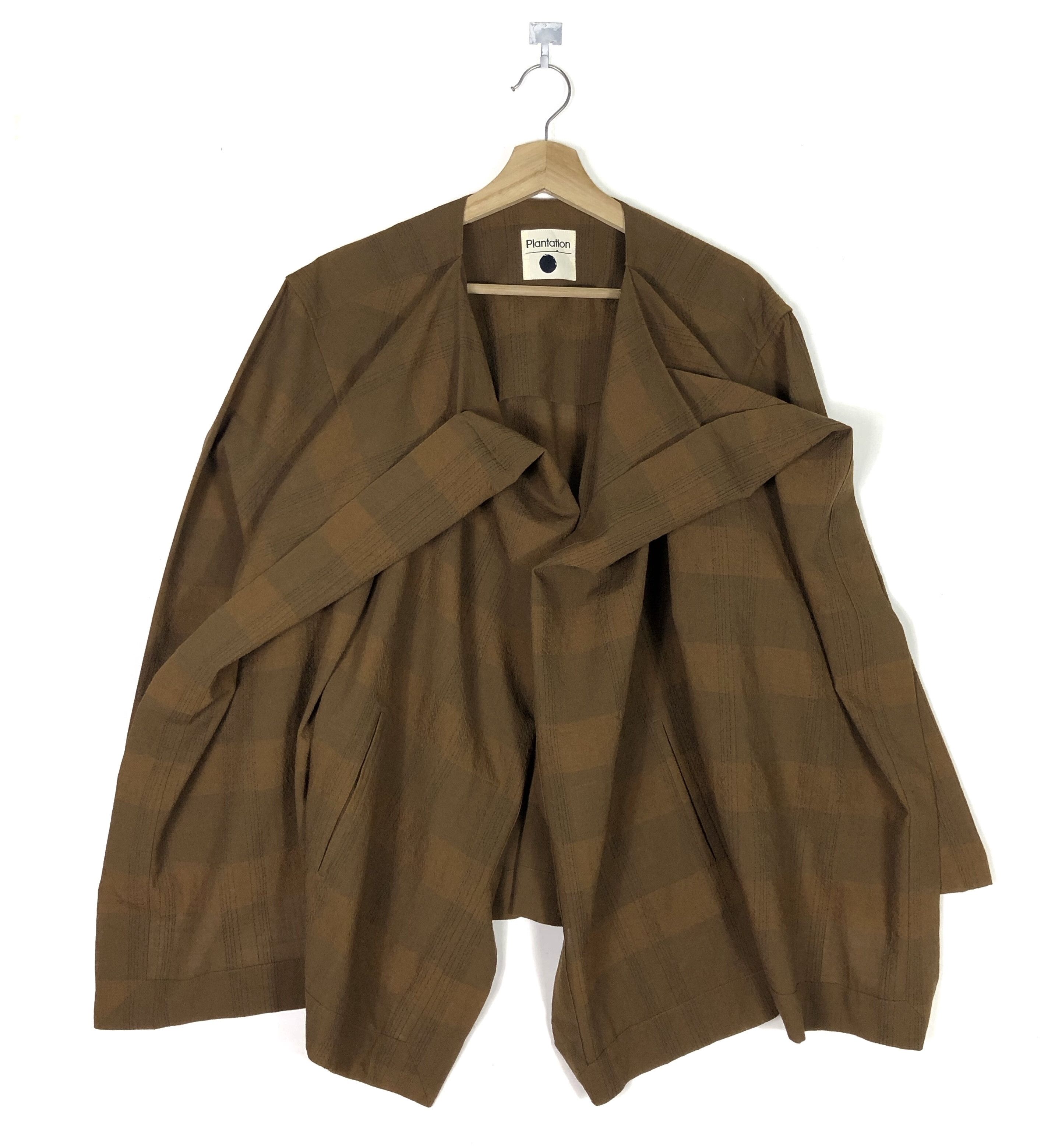 Issey Miyake RARE🔥AW1991 PLANTATION BUTTONLESS WOOL DOUBLE WINGS COAT Size M / US 6-8 / IT 42-44 - 3 Thumbnail
