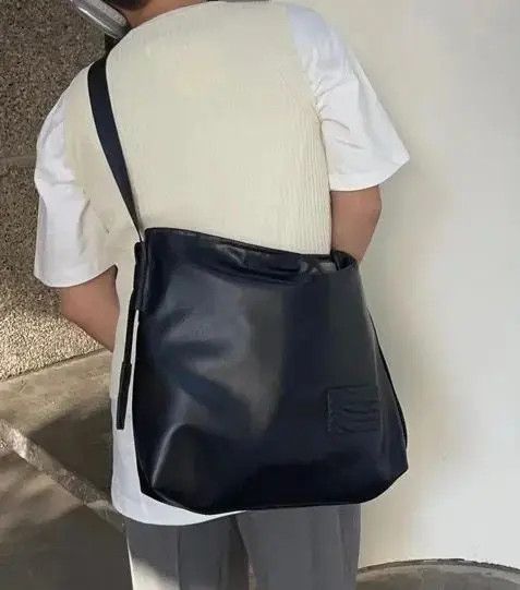 Japanese Brand Fashion Unisex Soft Leather Crossbody Bag Size ONE SIZE - 5 Thumbnail
