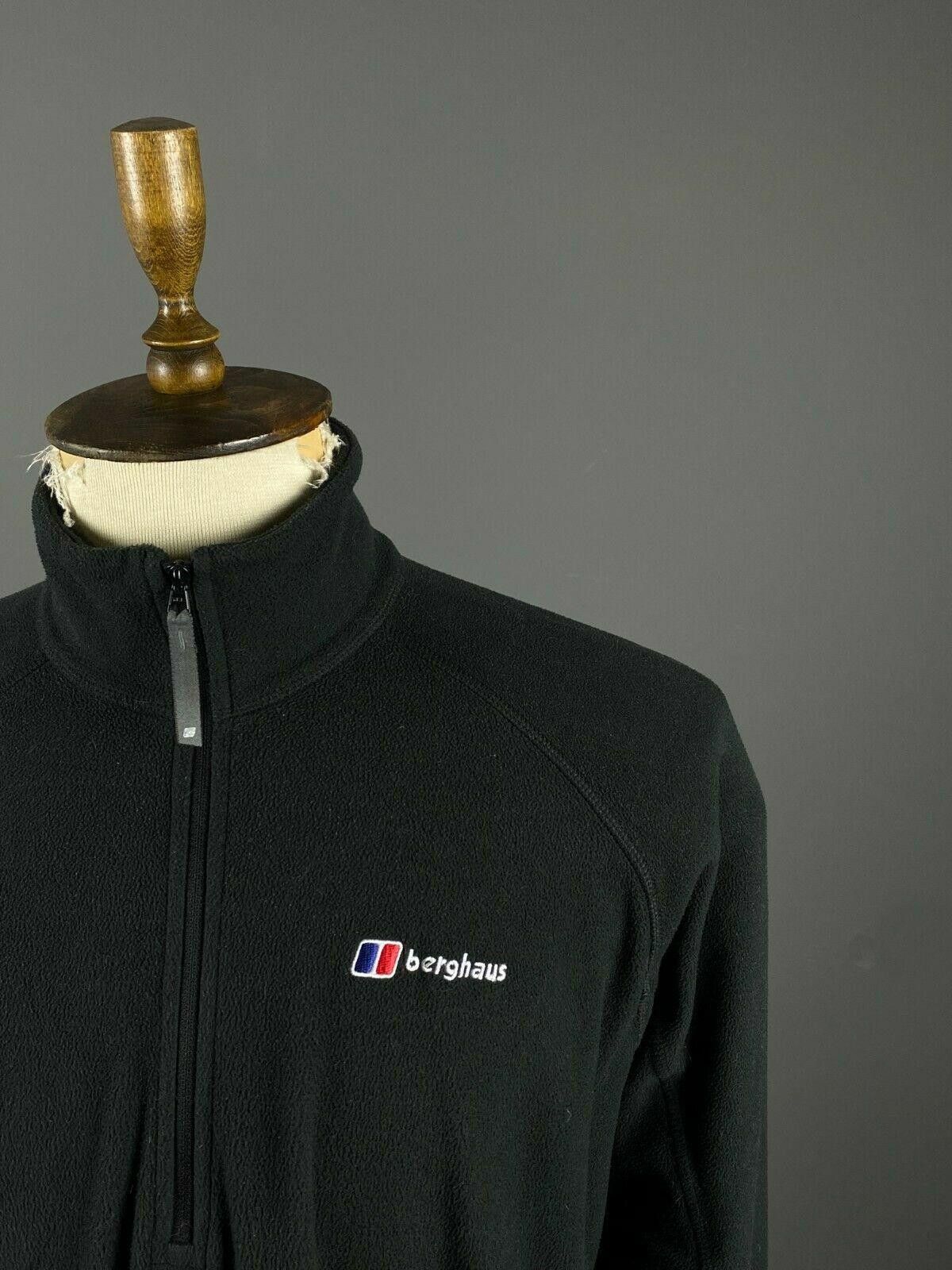 Berghaus Men Berghaus Black 1/4 Zip Long Sleeve Fleece Sweater Size L Size US L / EU 52-54 / 3 - 3 Thumbnail