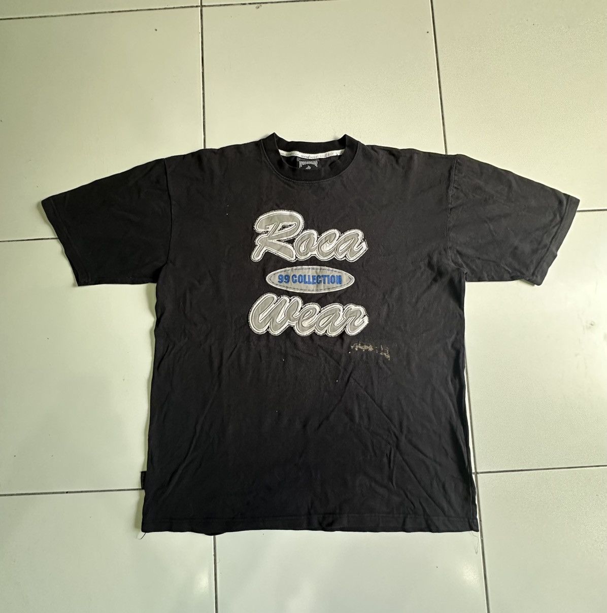 Rap Tees × Rocawear Vintage 90s Rocawear Collection Faded Black shirt Size US XL / EU 56 / 4 - 1 Thumbnail