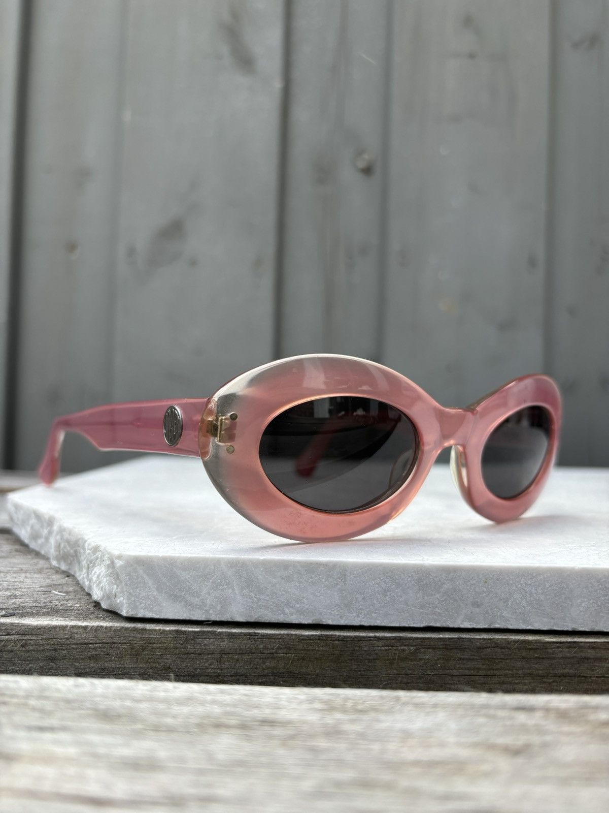 Guardian Angel × Japanese Brand × Vintage 2000s Vintage Sunglasses 90s Y2K Oval Cat Eye Cobain Angel Size ONE SIZE - 4 Thumbnail