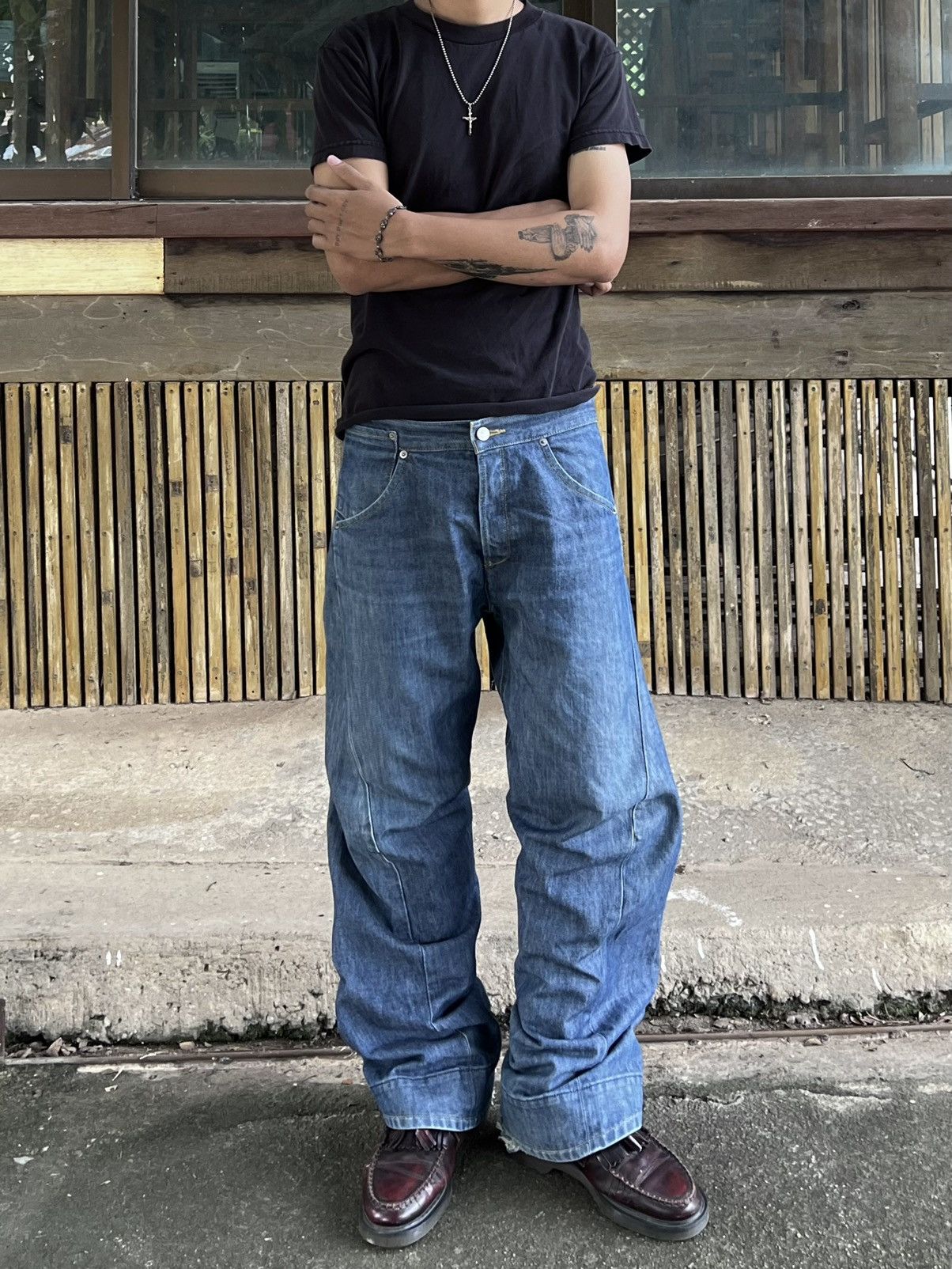 Levi's Vintage Clothing Vintage Levis Engineered Baggy Jeans Size US 32 / EU 48 - 3 Thumbnail