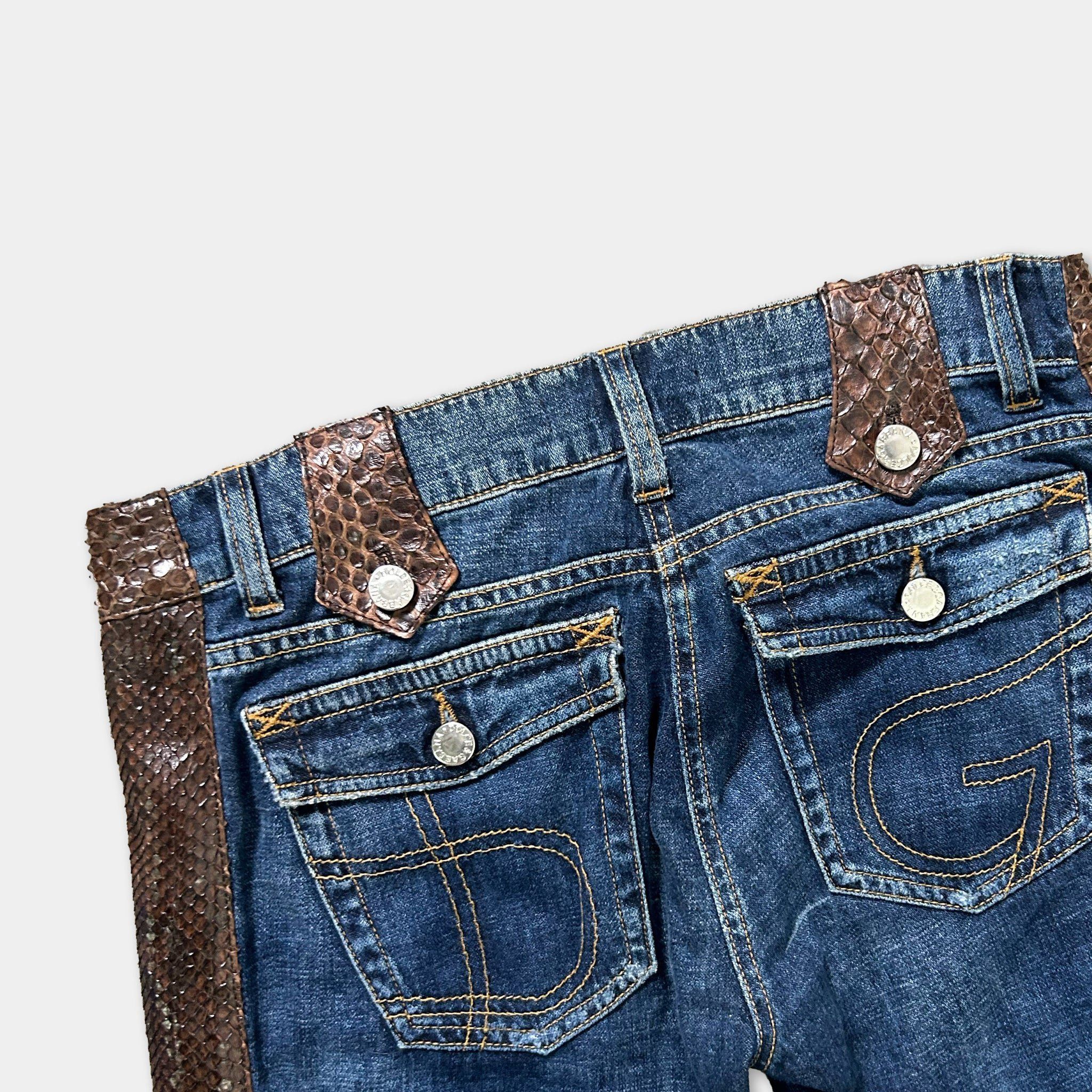 Dolce & Gabbana Dolce & Gabbana 2010's Genuine Python Denim Jeans Size US 30 / EU 46 - 7 Thumbnail