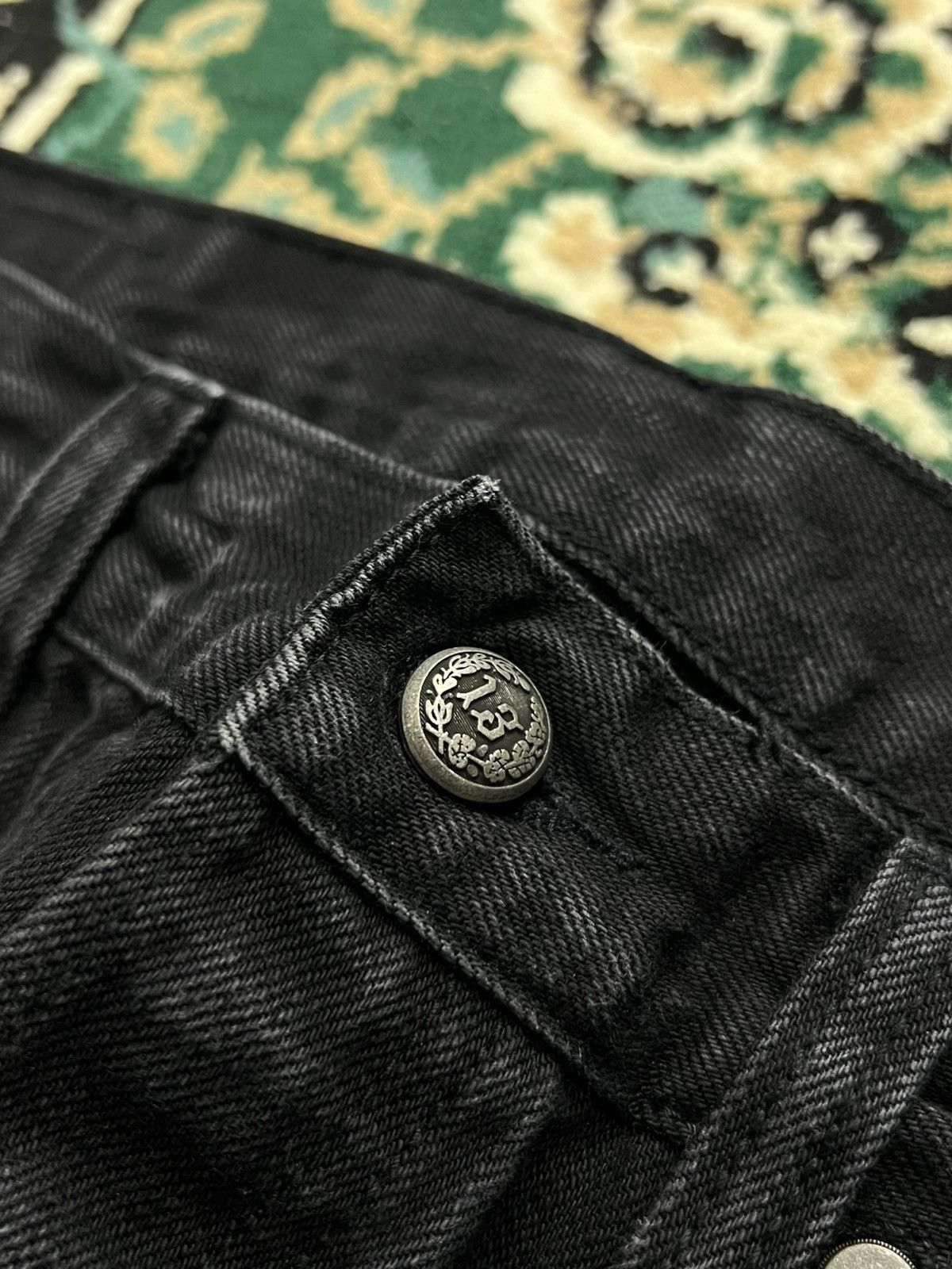 R13 R13 LOW SELVEDGE Black Denim Pants Size US 32 / EU 48 - 8 Thumbnail