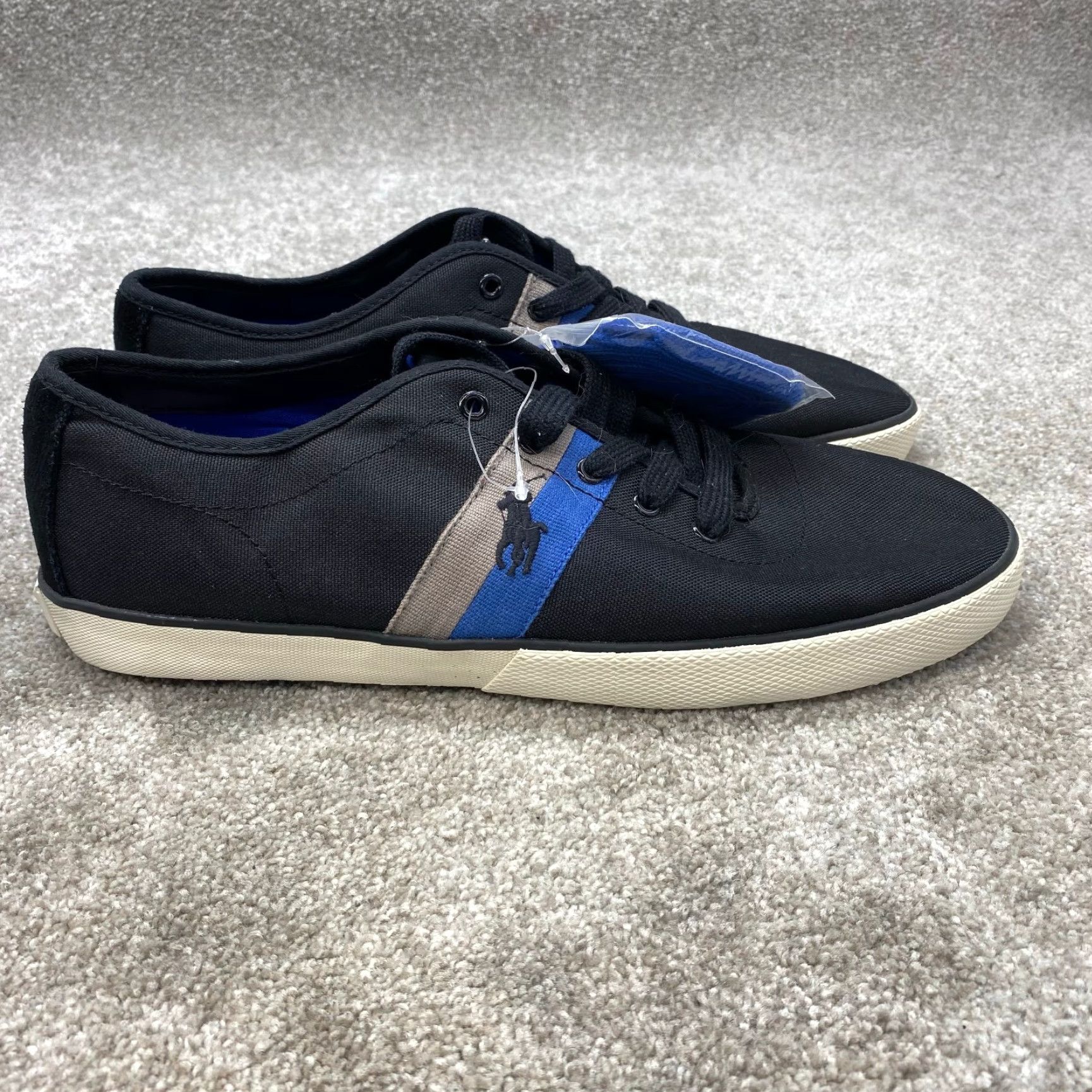 Ralph Lauren Ralph Lauren Polo Halford Sneakers Men 12D Canvas Suede Trim Blue Casual Shoes Size US M / EU 48-50 / 2 - 5 Thumbnail