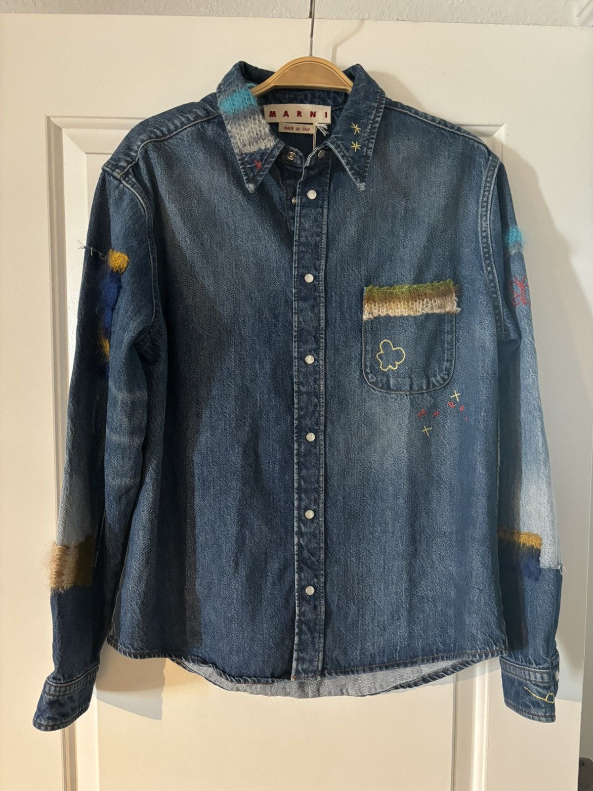 Marni Marni Denim Shirt with pearlized buttons Size US S / EU 44-46 / 1 - 1 Thumbnail