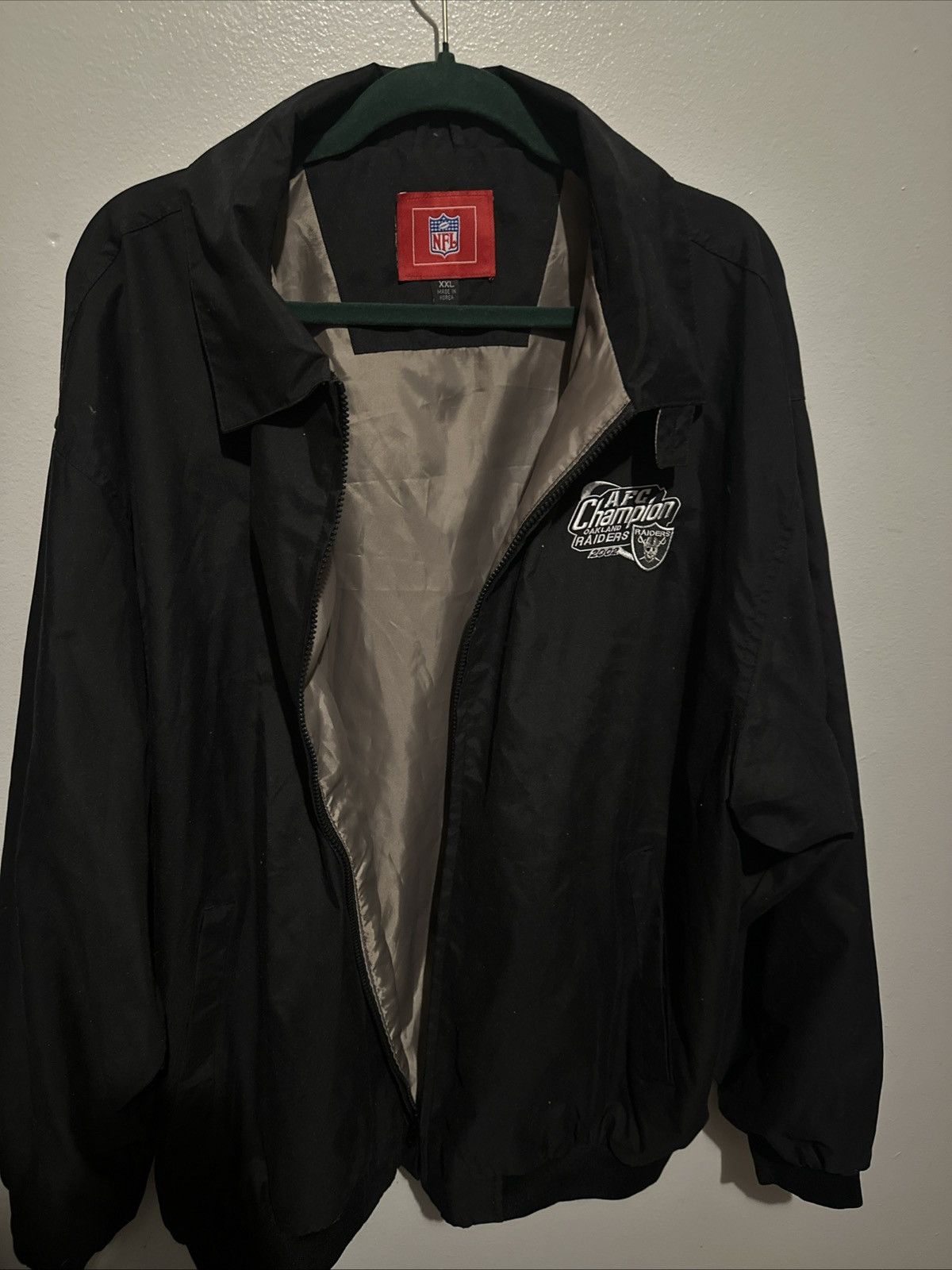 NFL Oakland Raiders Vintage Jacket 2002 Conference Champions XXL Size US XXL / EU 58 / 5 - 3 Thumbnail