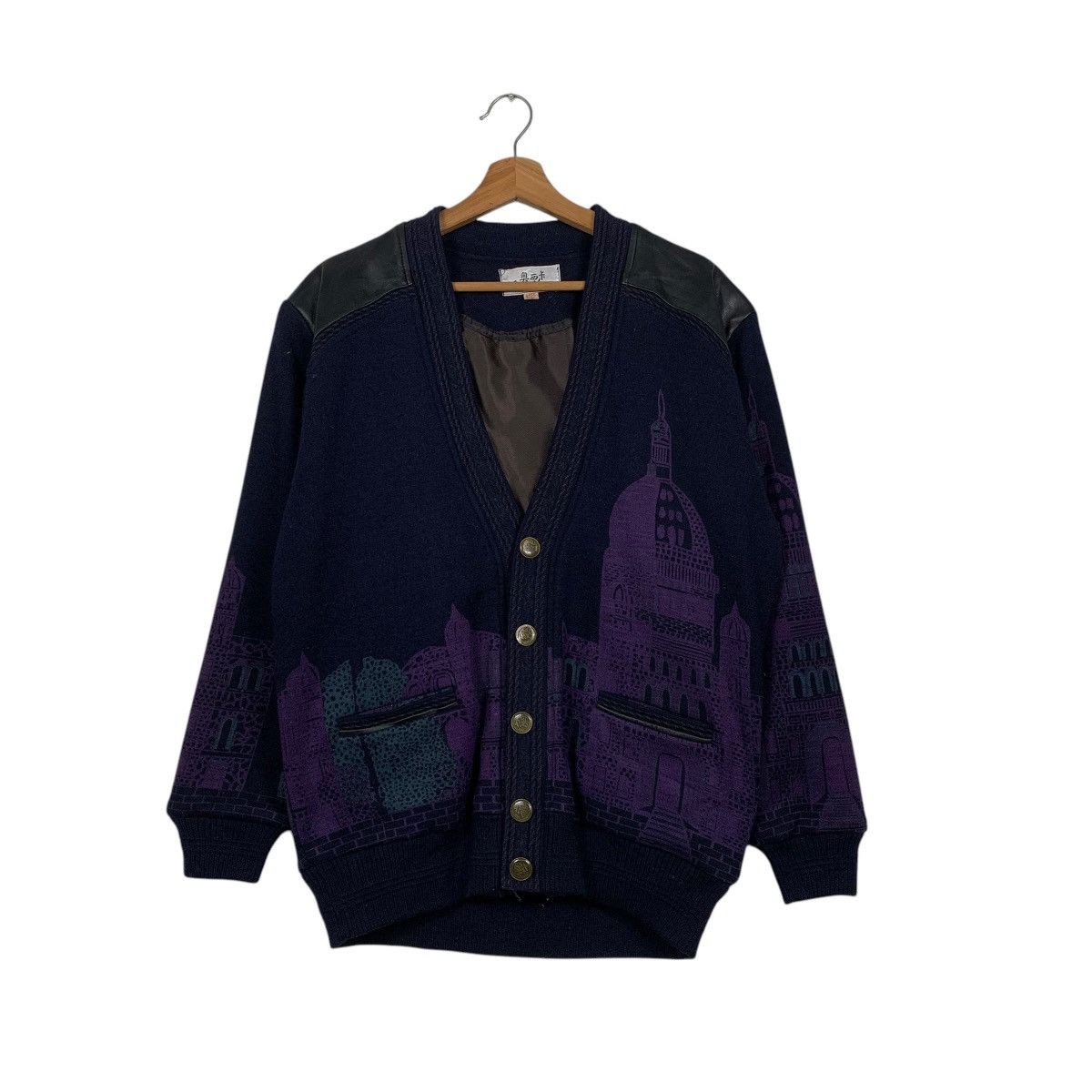 Japanese Brand Japanese Brand Auxika Nice Design Cardigan Jacket Size US M / EU 48-50 / 2 - 1 Thumbnail