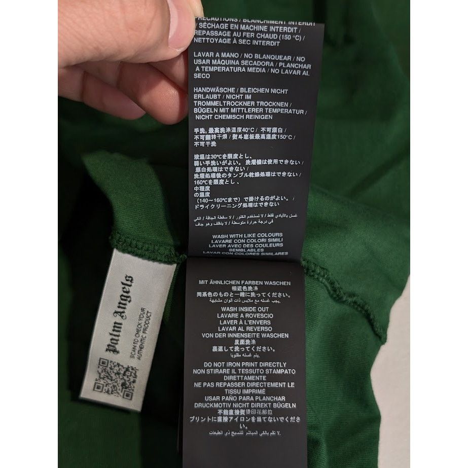 Palm Angels o1rshd1 College T-Shirt in Green Gold Size US L / EU 52-54 / 3 - 17 Thumbnail