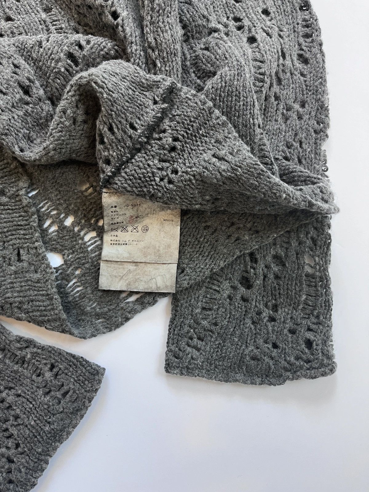 Comme des Garcons × Junya Watanabe Junya Watanabe AW02’ high neck distressed grunge knit Size US M / EU 48-50 / 2 - 7 Thumbnail