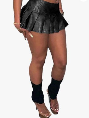 Other Kaimimei Women's Sexy Y2K Pu Leather Skirt Size 28" / US 6 / IT 42 - 2 Thumbnail