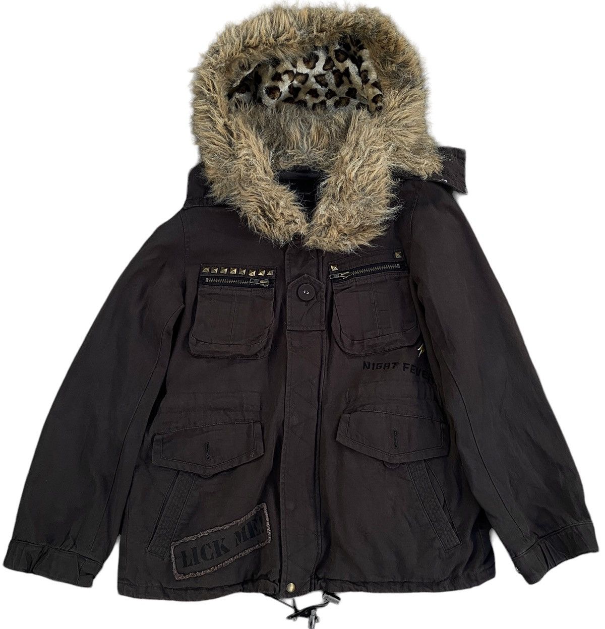 If Six Was Nine 2000's World Wide Love Crazy Fur Parka Jacket Size US M / EU 48-50 / 2 - 16 Thumbnail