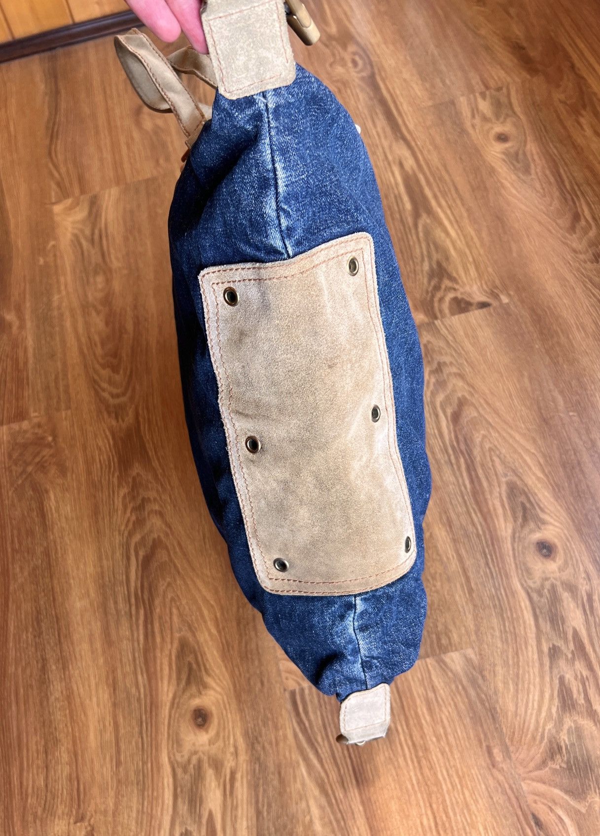 Yves Saint Laurent Rare YSL Rive Gauche Denim Tote / Shoulder / Duffle Bag Size ONE SIZE - 15 Thumbnail